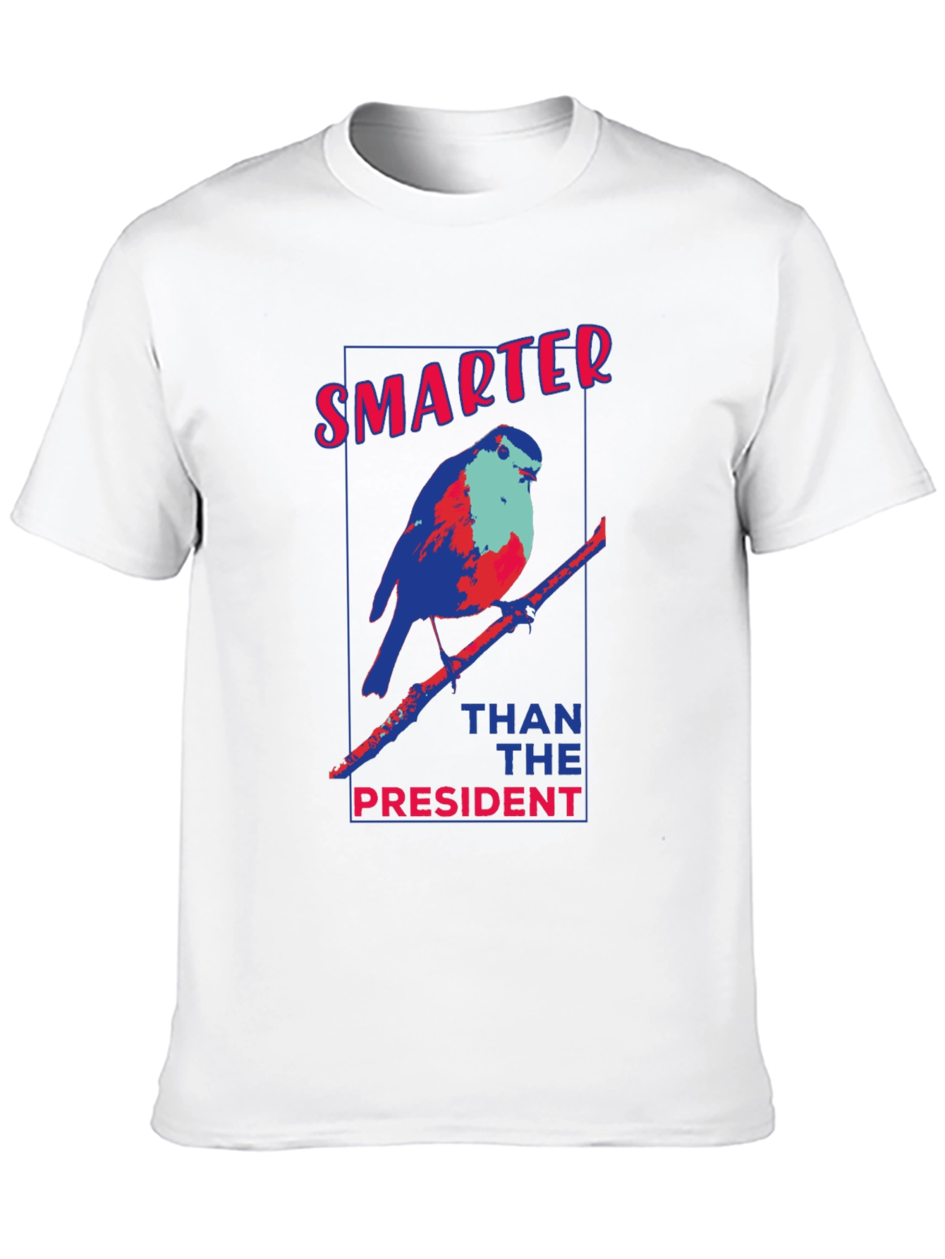 Smarter Than The President Bird Graphic T-Shirt