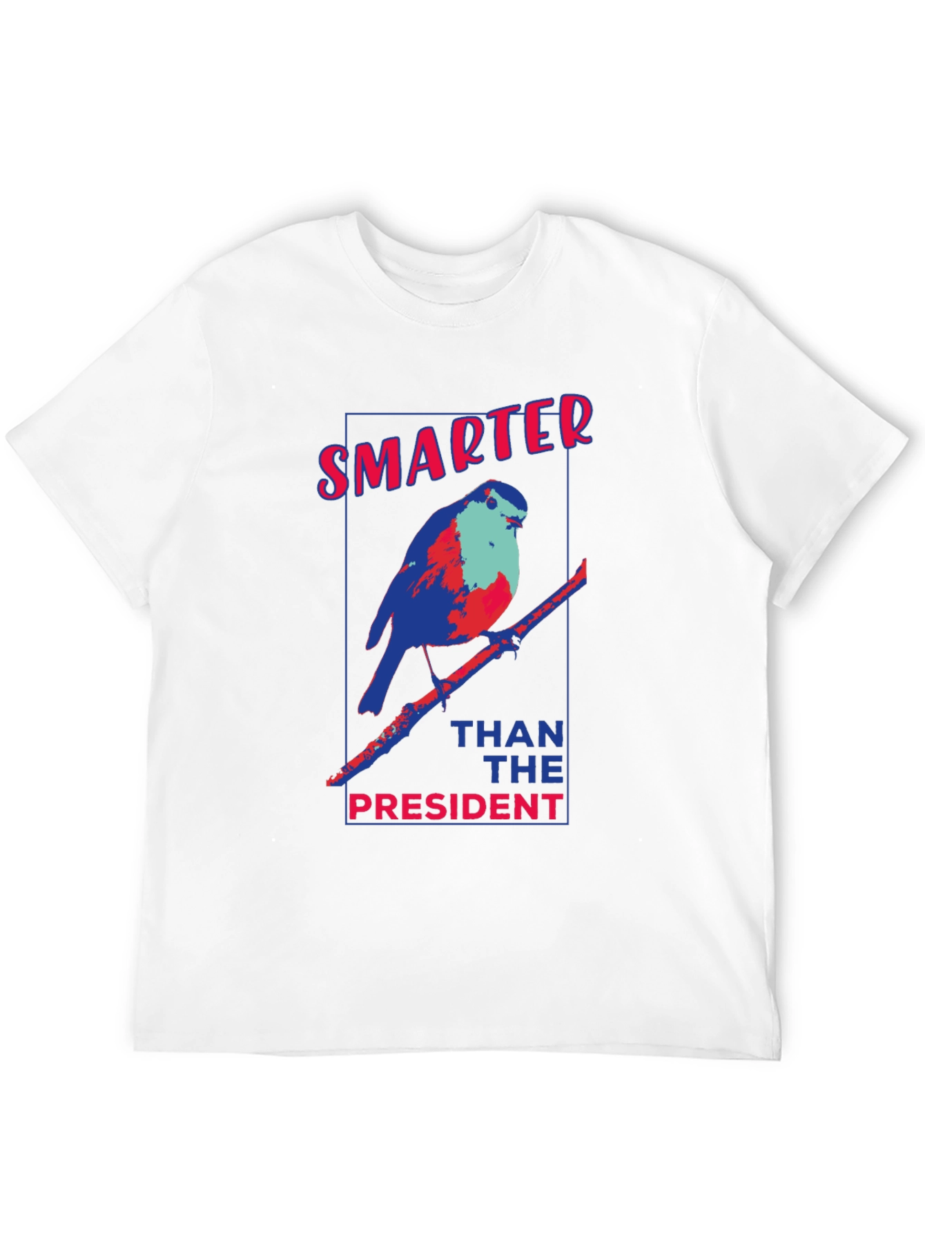 Smarter Than The President Bird Graphic T-Shirt
