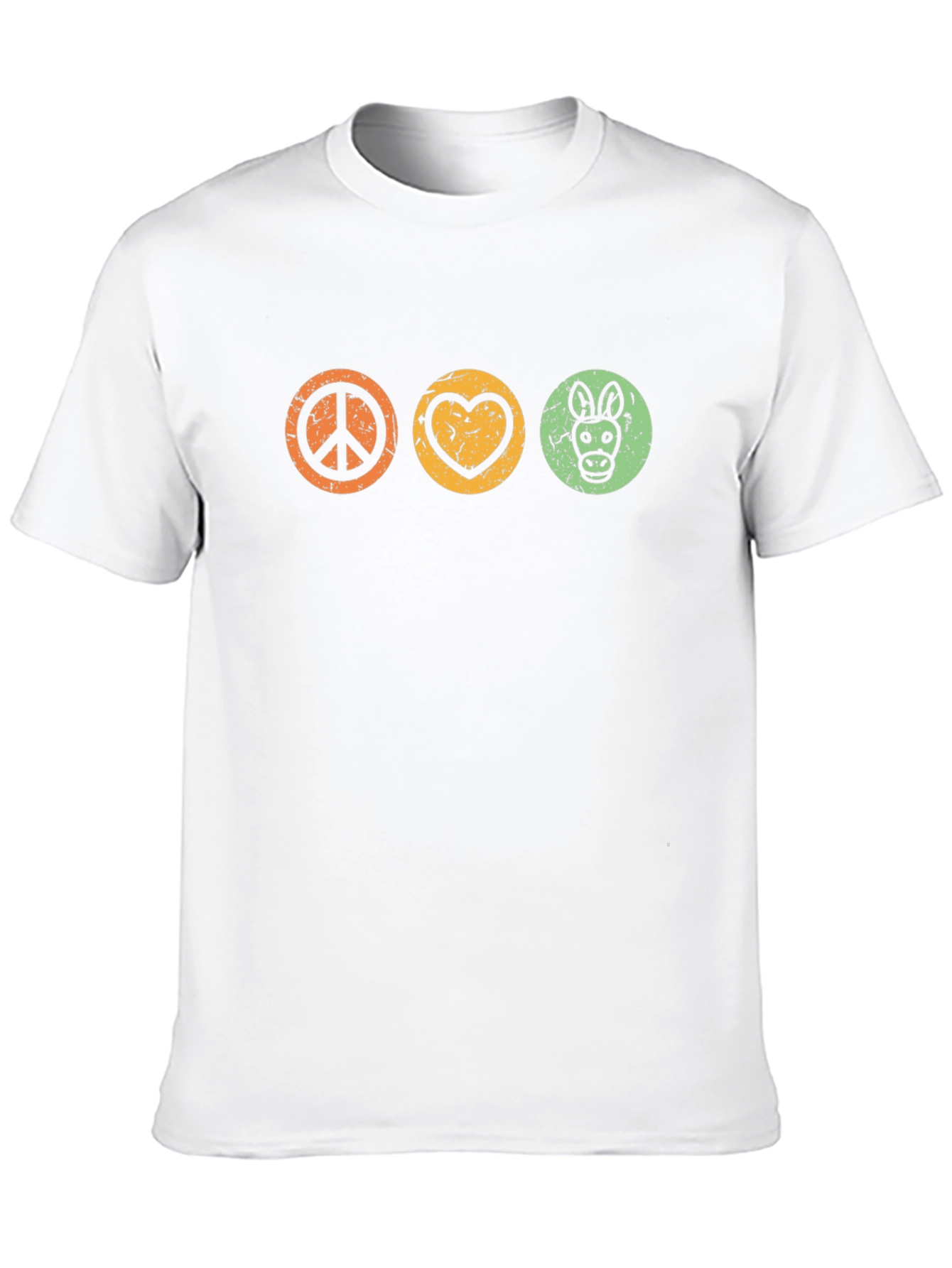 Peace Love Donkey Graphic T-Shirt