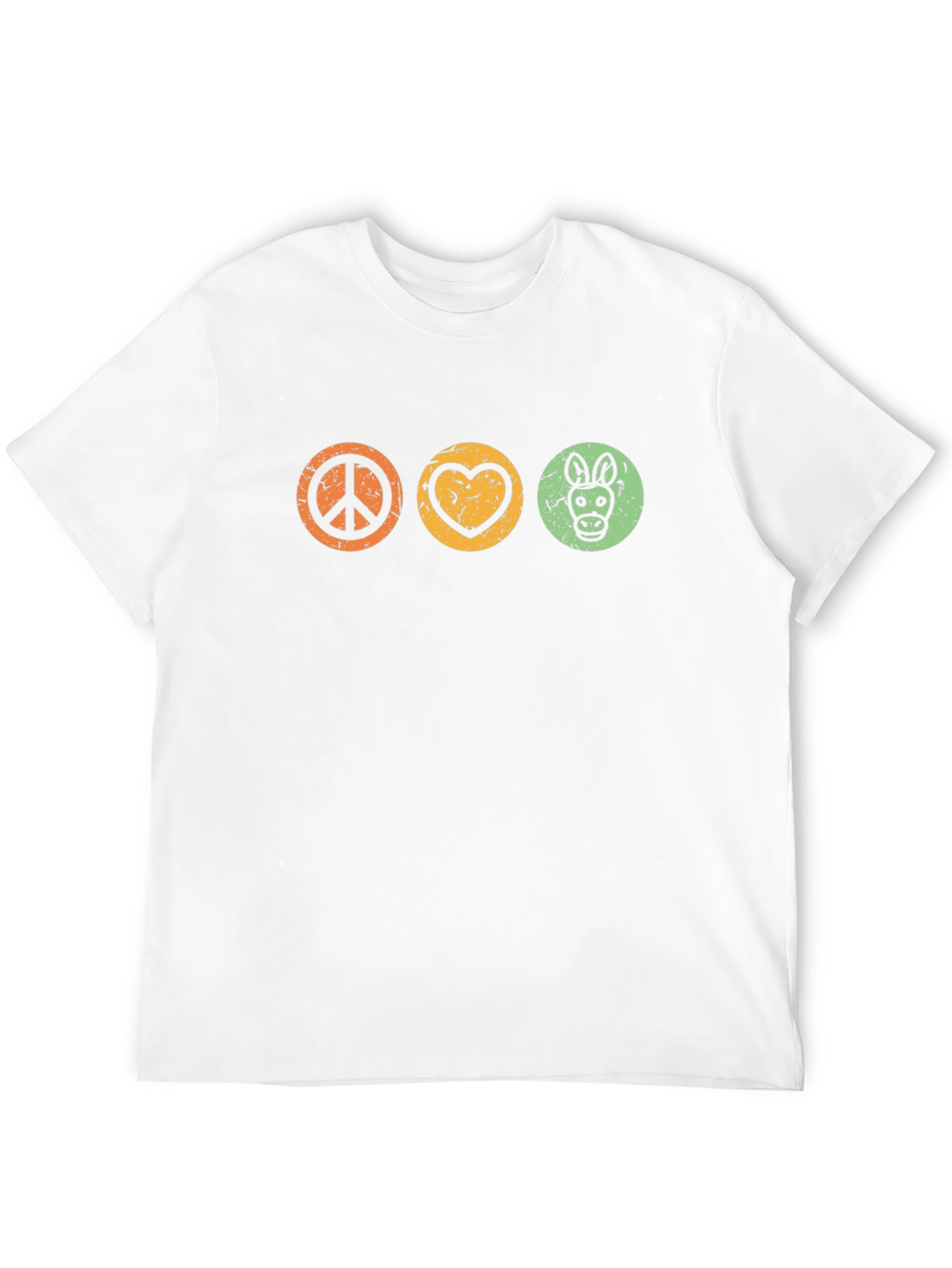 Peace Love Donkey Graphic T-Shirt