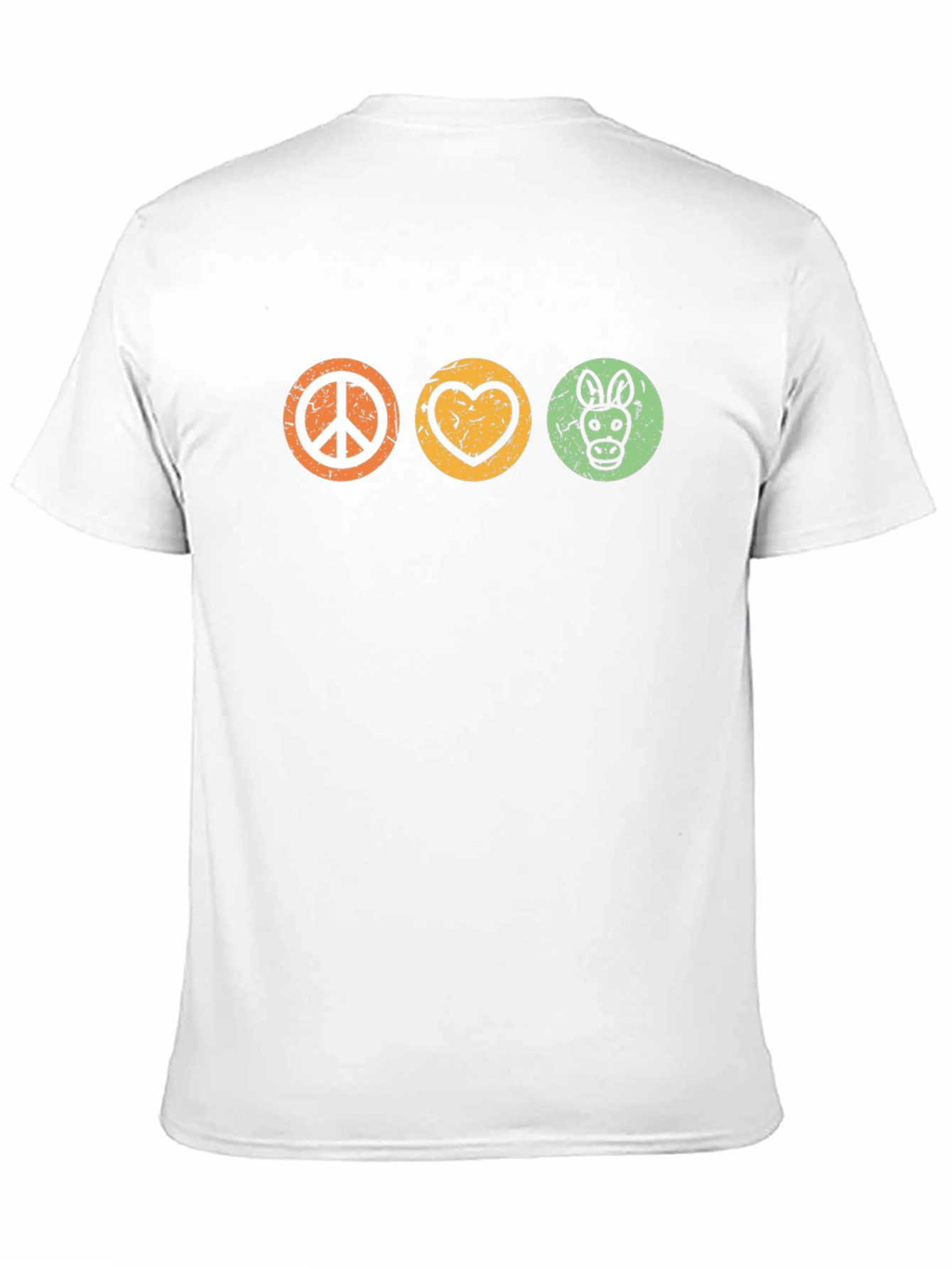 Peace Love Donkey Graphic T-Shirt