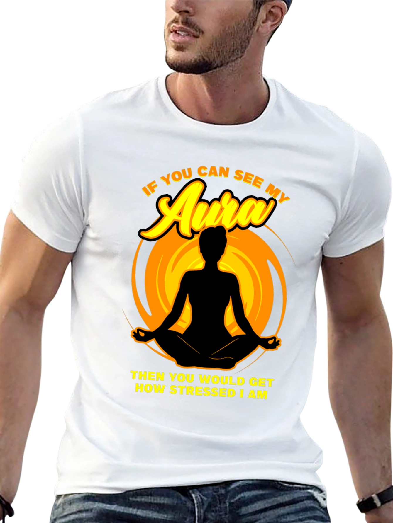 Stressed Aura T-Shirt - Funny Yoga Meditation Tee