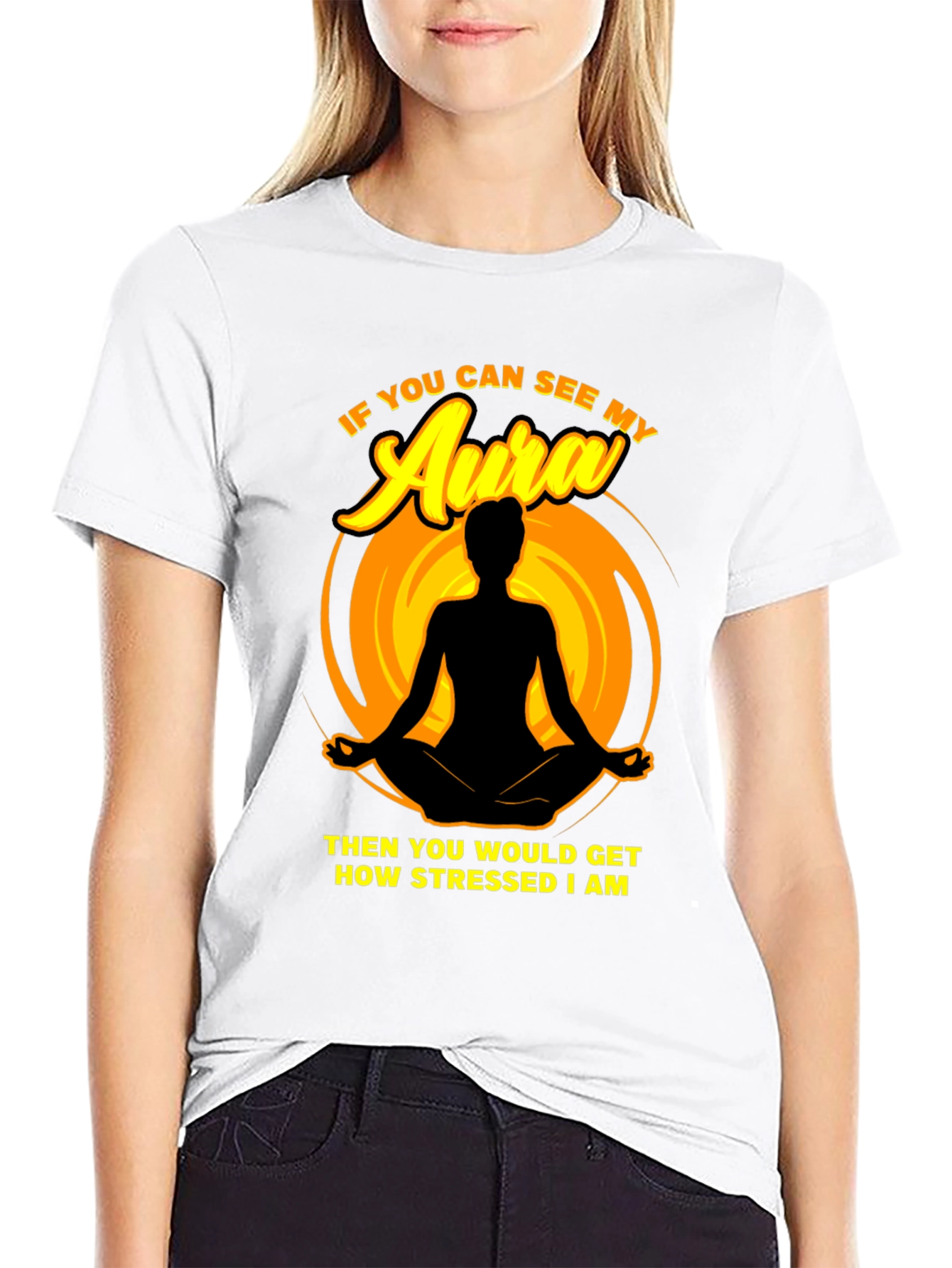 Stressed Aura T-Shirt - Funny Yoga Meditation Tee