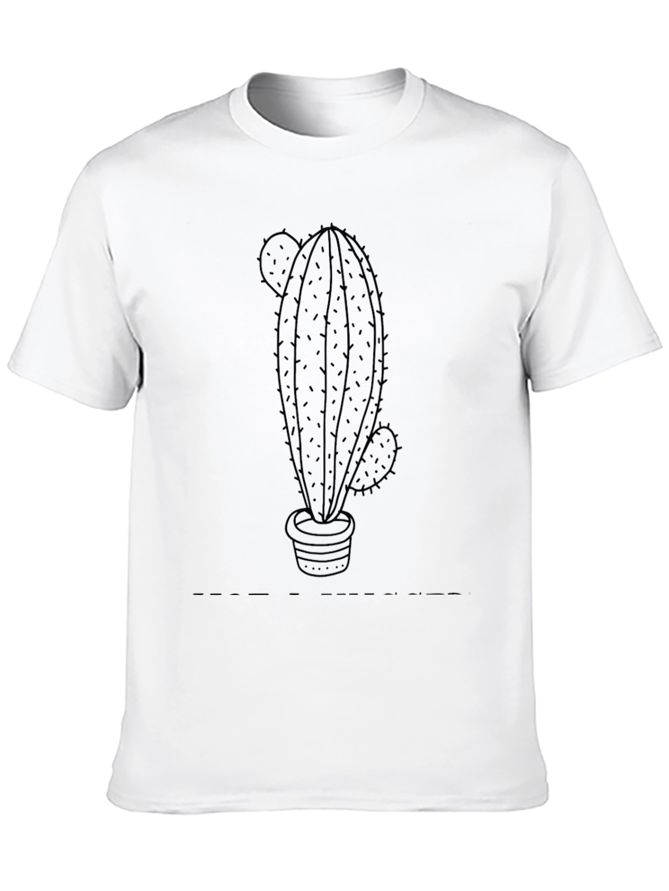 Cactus Graphic Tee - Stylish Black T-Shirt