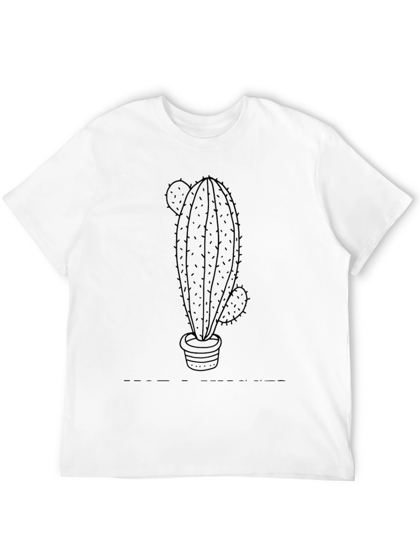Cactus Graphic Tee - Stylish Black T-Shirt