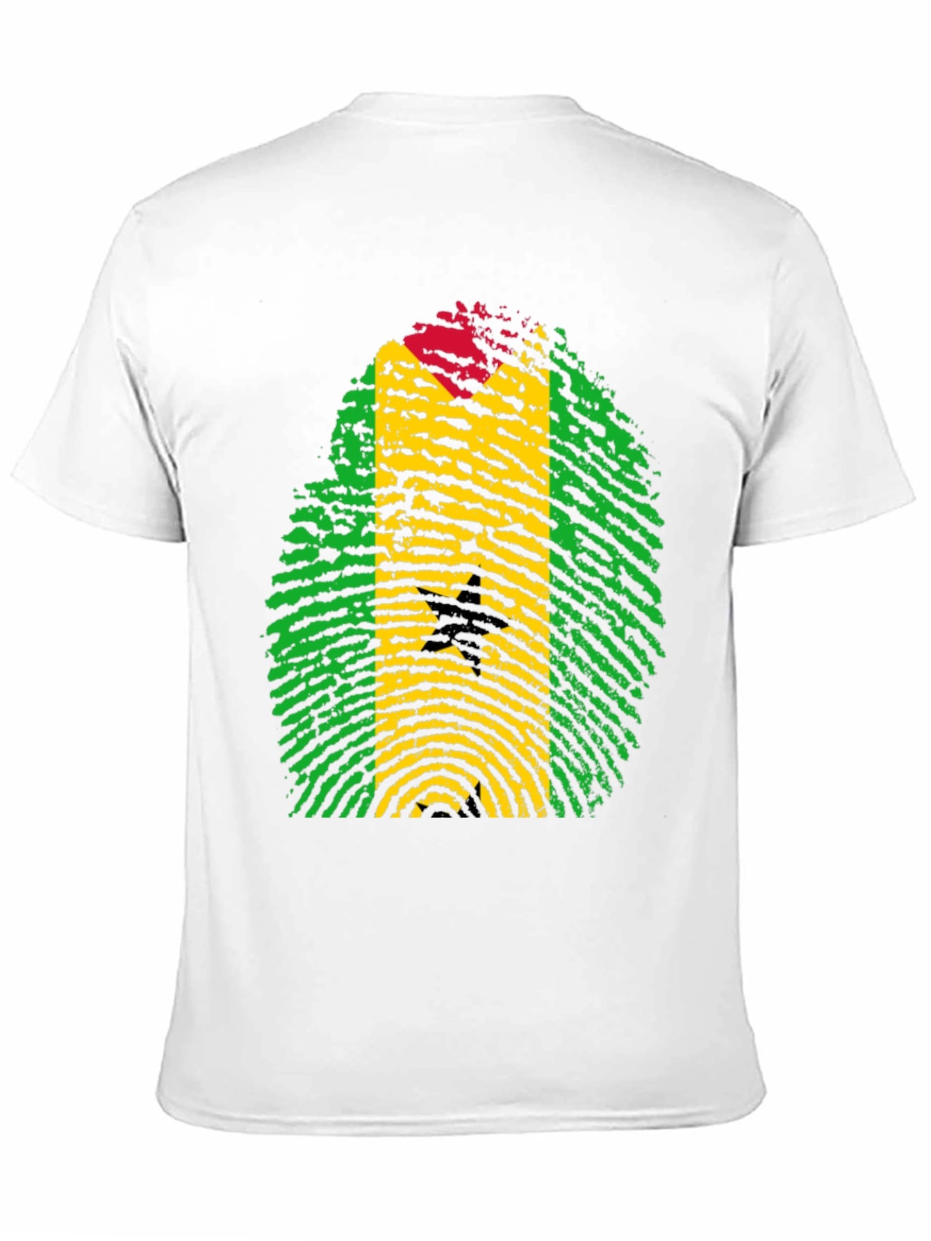 Ghana Flag Fingerprint T-Shirt