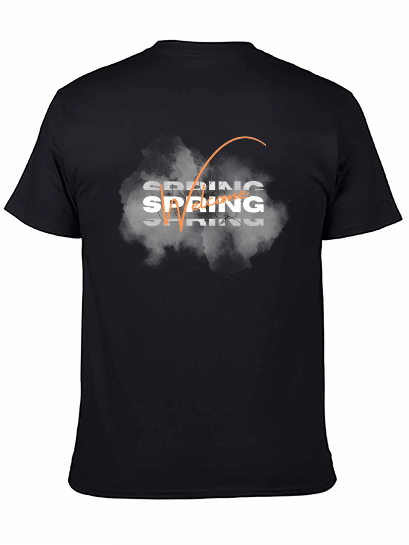 Spring Welcome Black T-Shirt