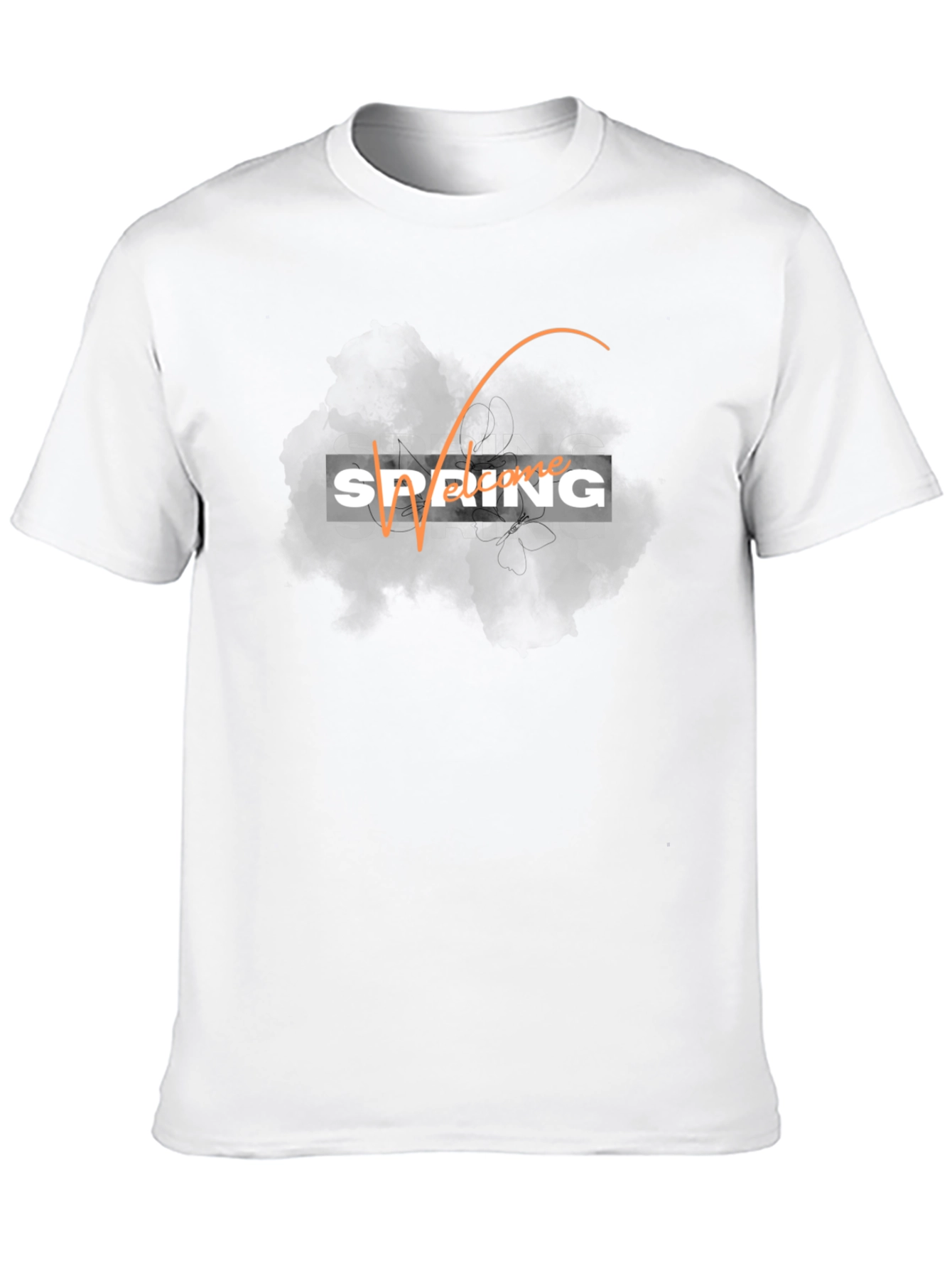 Spring Welcome Black T-Shirt