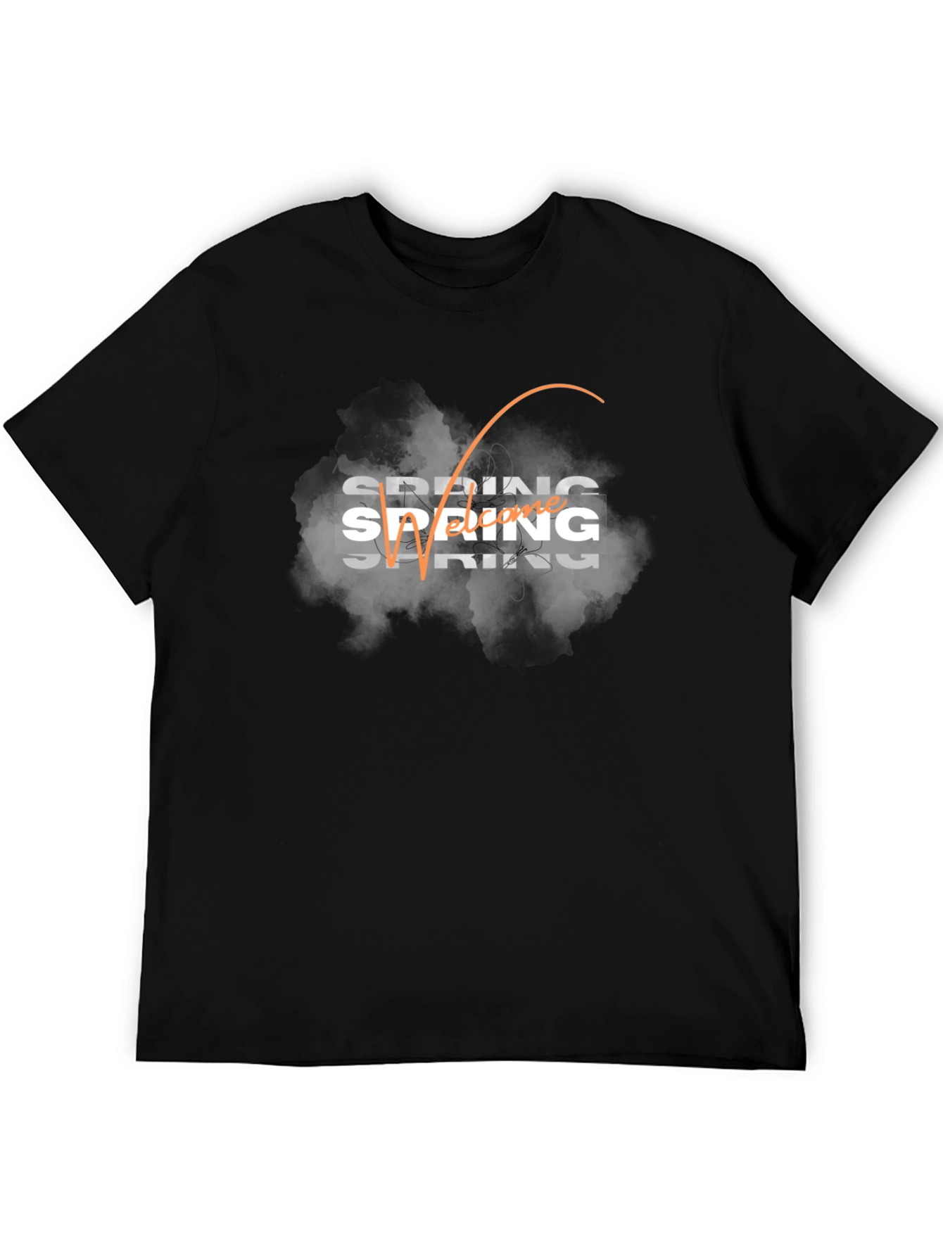 Spring Welcome Black T-Shirt