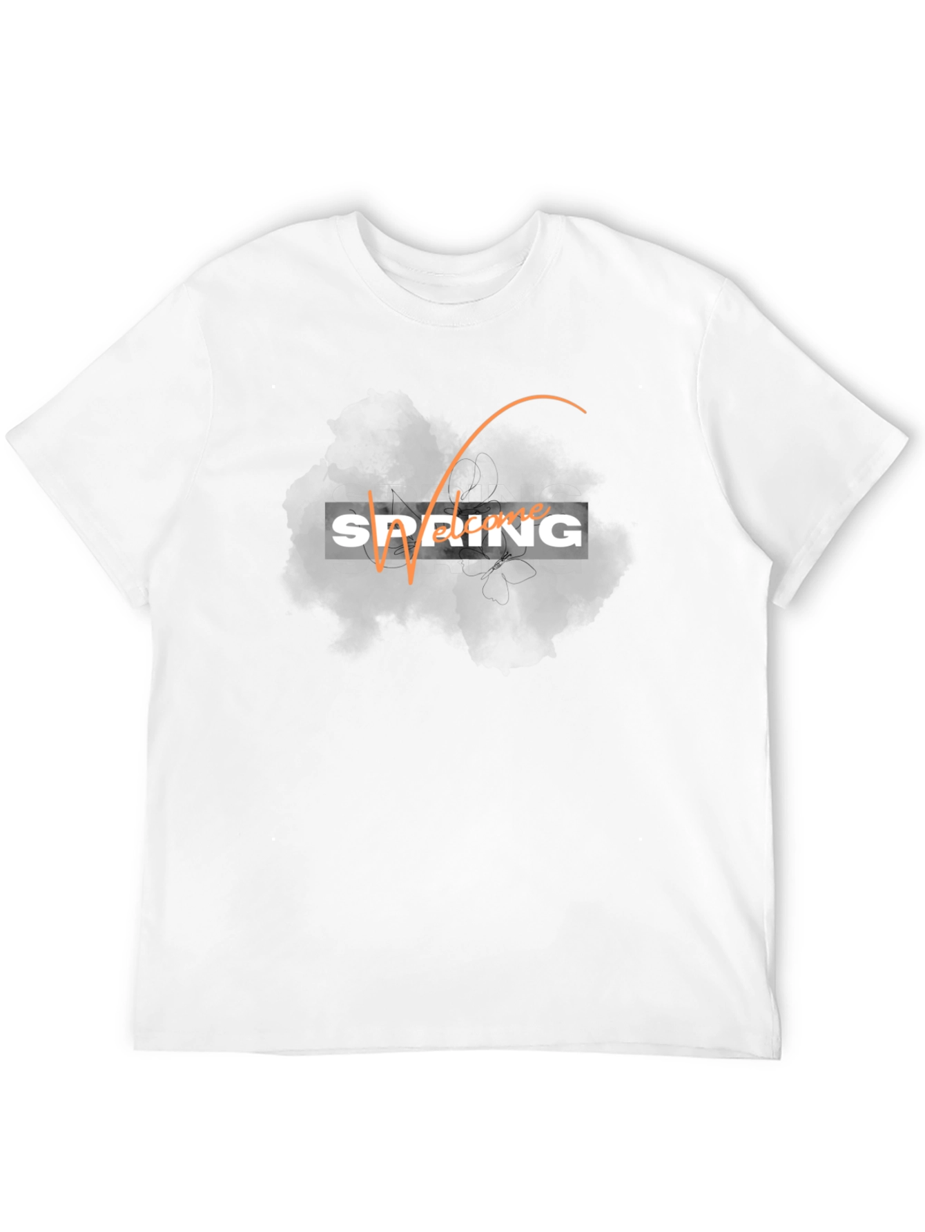 Spring Welcome Black T-Shirt