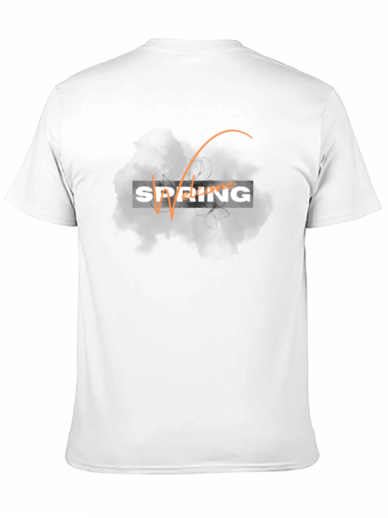 Spring Welcome Black T-Shirt