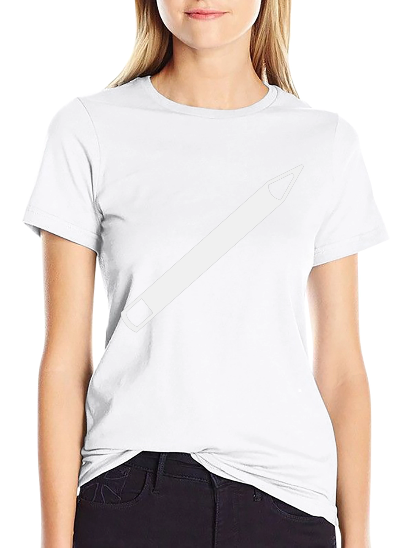 Pencil Graphic Tee - Unisex Black T-Shirt