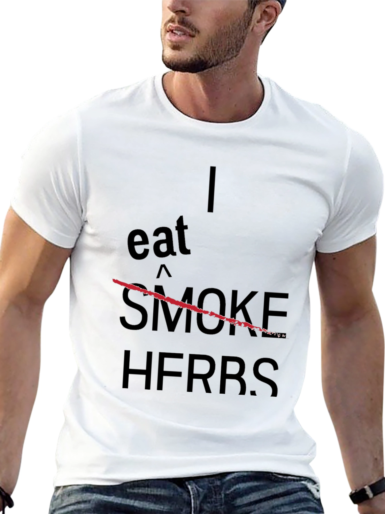 Eat Herrs Black T-Shirt Funny Novelty