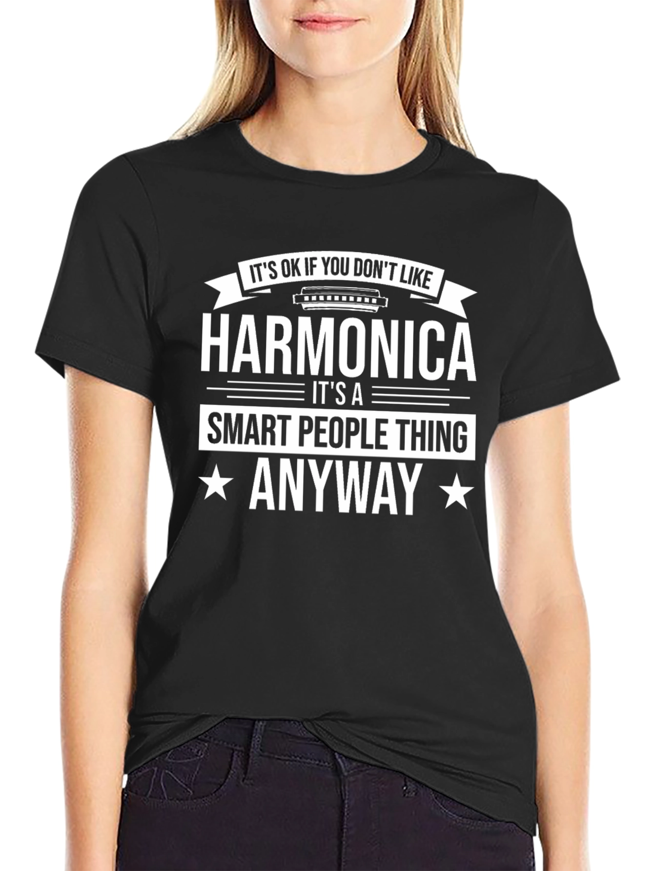 Harmonica Smart People T-Shirt - Music Lover Tee