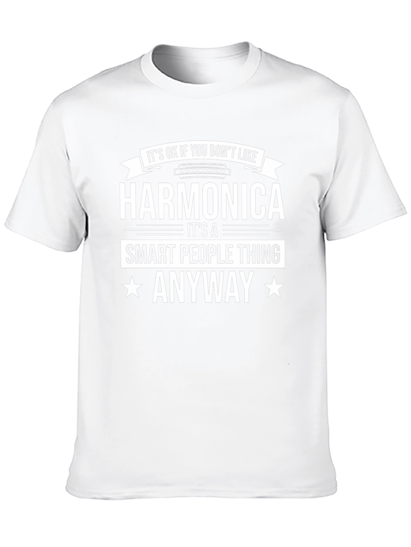 Harmonica Smart People T-Shirt - Music Lover Tee