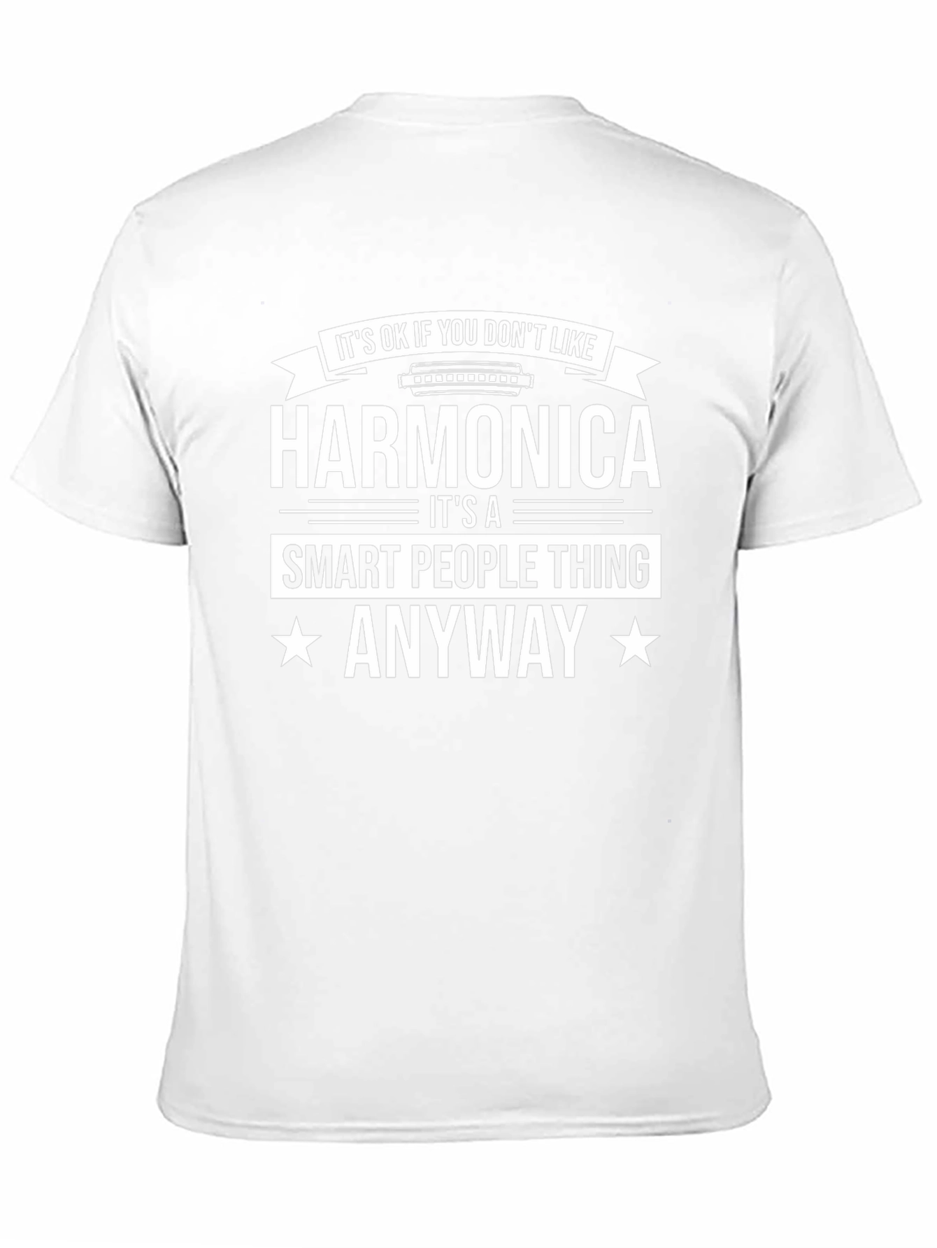Harmonica Smart People T-Shirt - Music Lover Tee