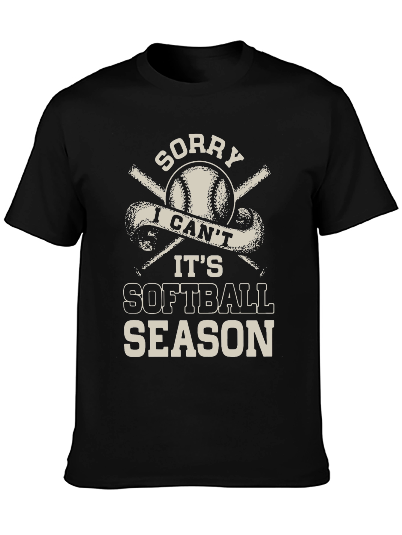 Softball Season Graphic Tee - Black