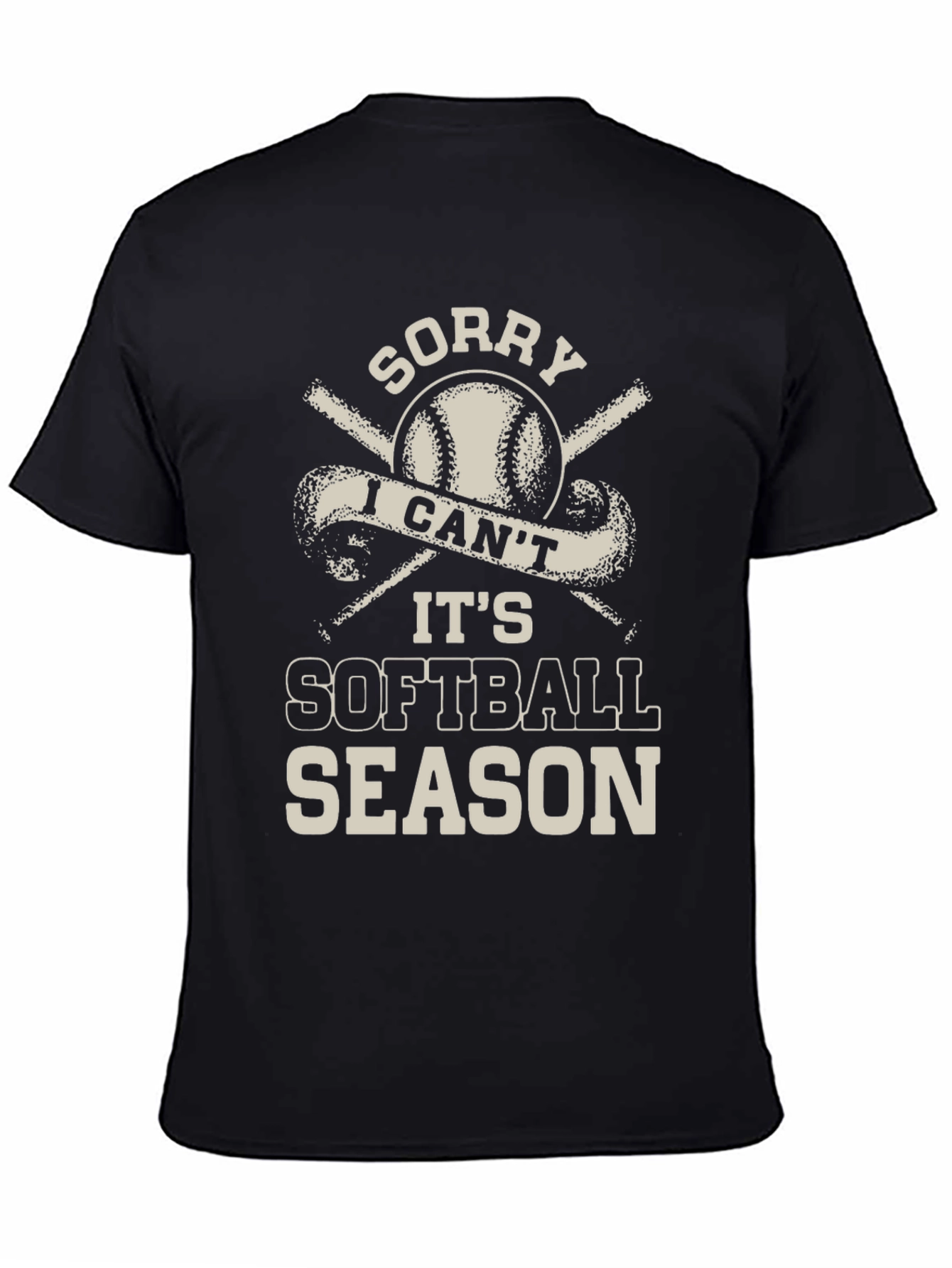 Softball Season Graphic Tee - Black