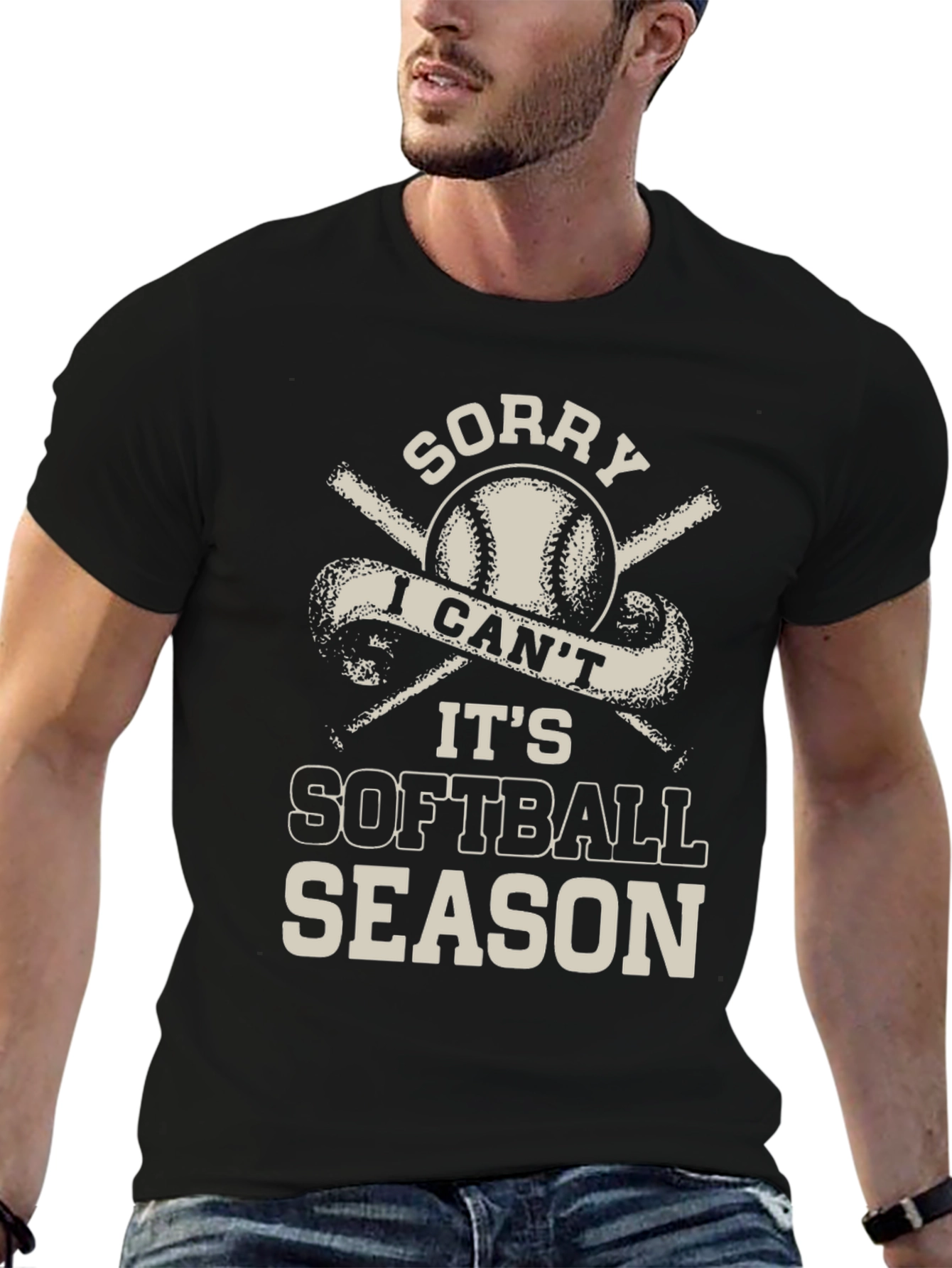Softball Season Graphic Tee - Black