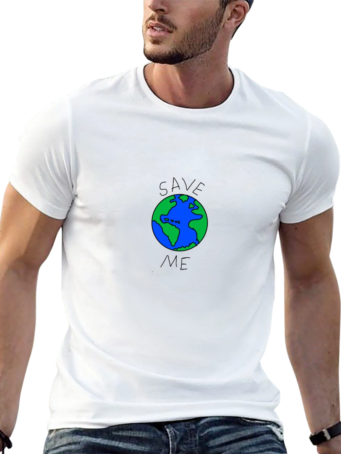 Save Me Earth Graphic T-Shirt - Eco-Friendly