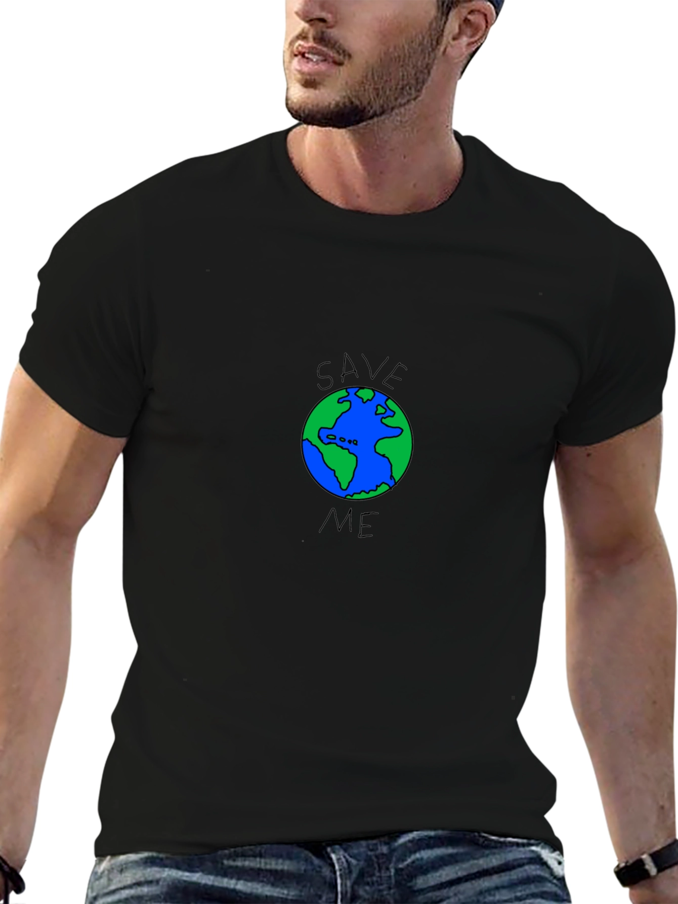 Save Me Earth Graphic T-Shirt - Eco-Friendly