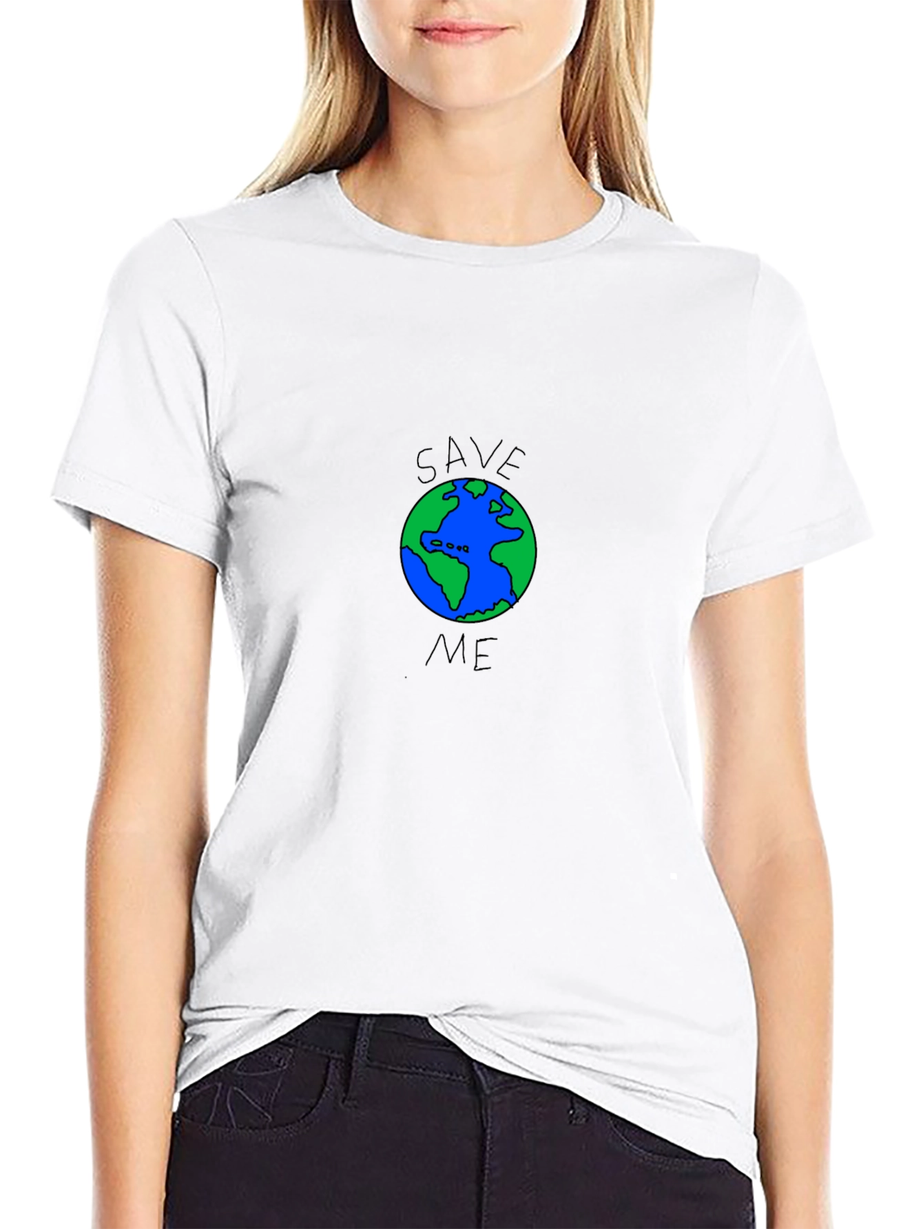 Save Me Earth Graphic T-Shirt - Eco-Friendly