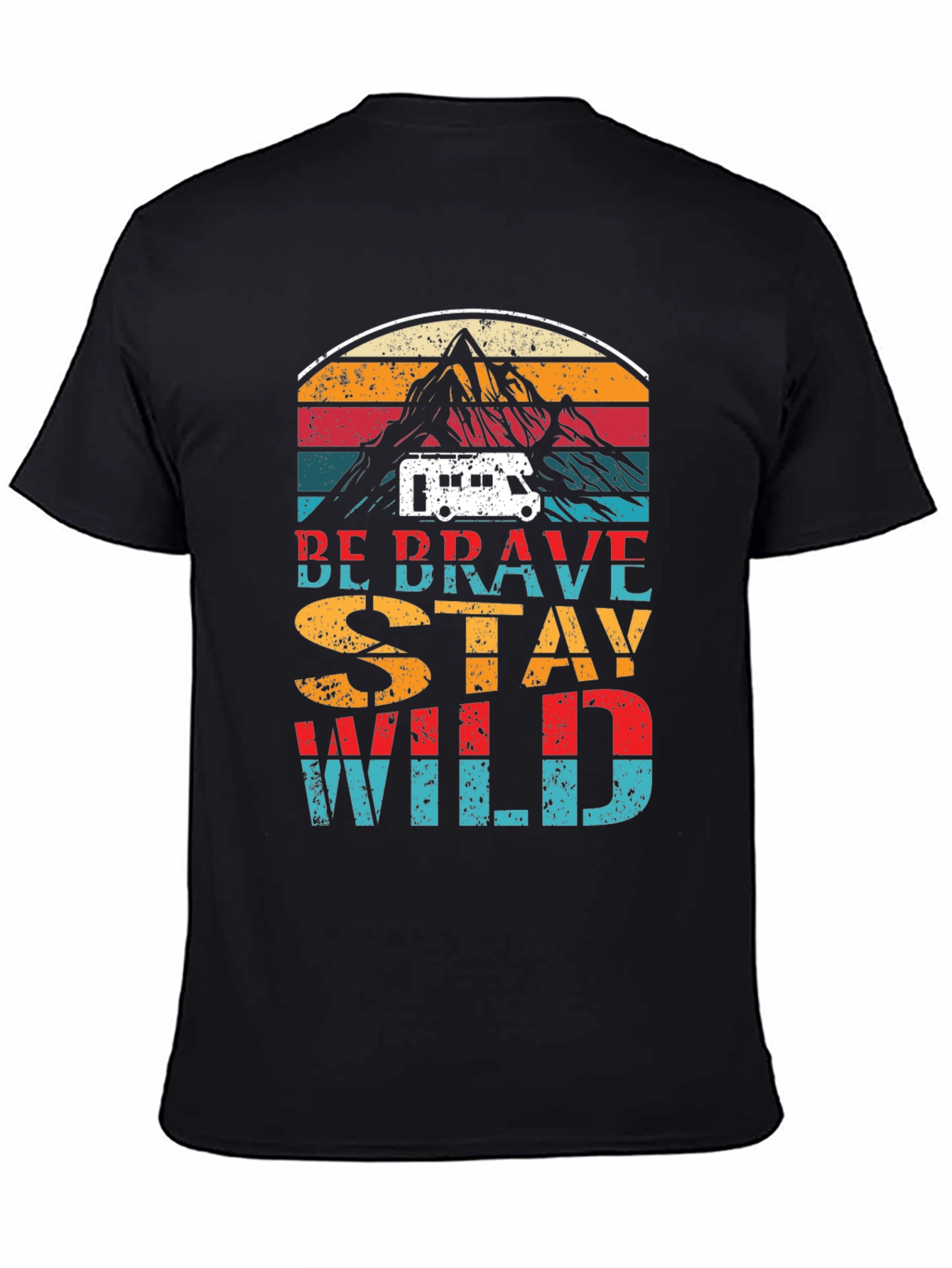 Be Brave Stay Wild Retro Graphic Tee