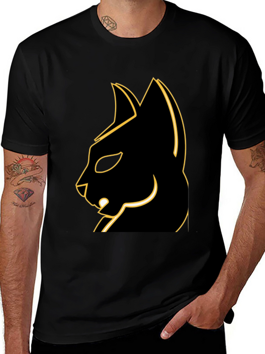 Cool Black Cat T-Shirt - Edgy Graphic Tee