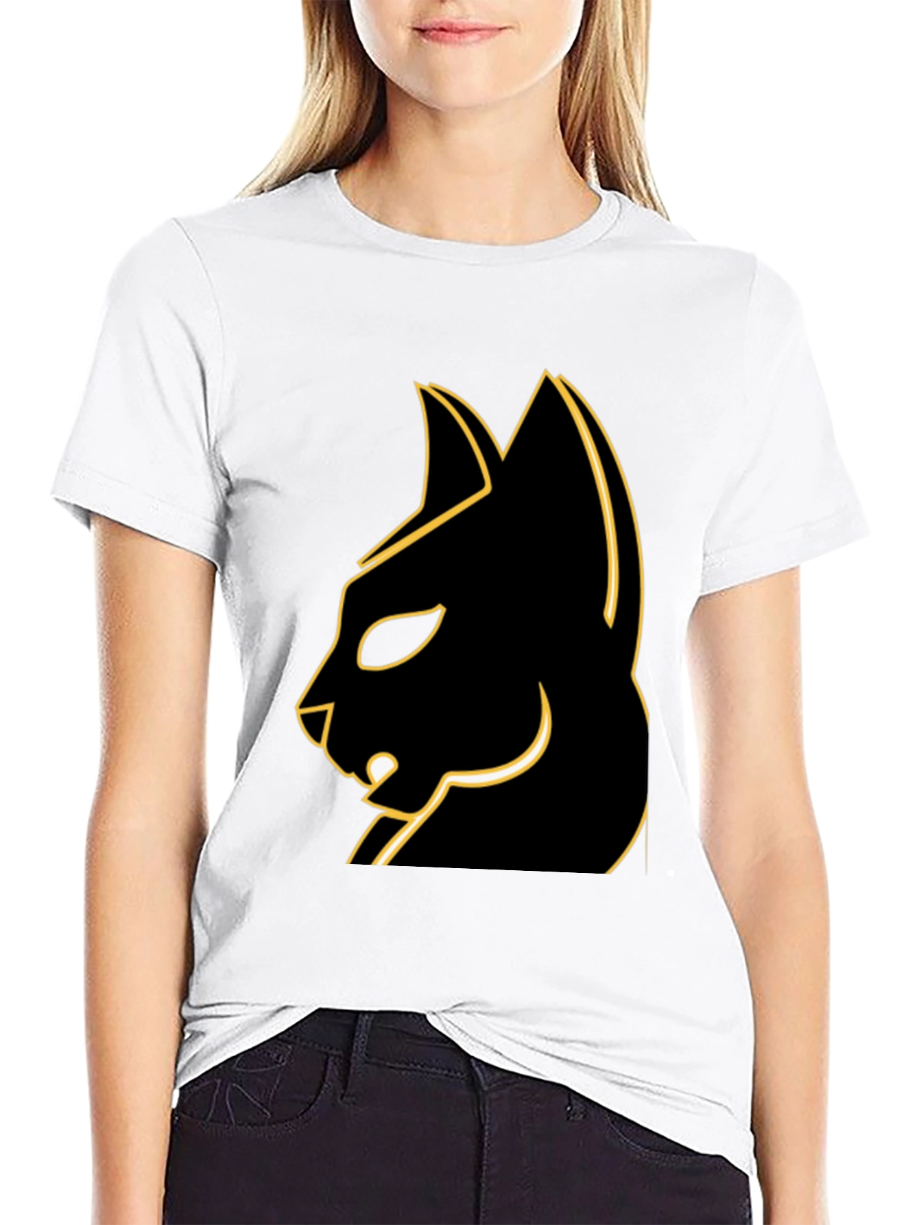 Cool Black Cat T-Shirt - Edgy Graphic Tee