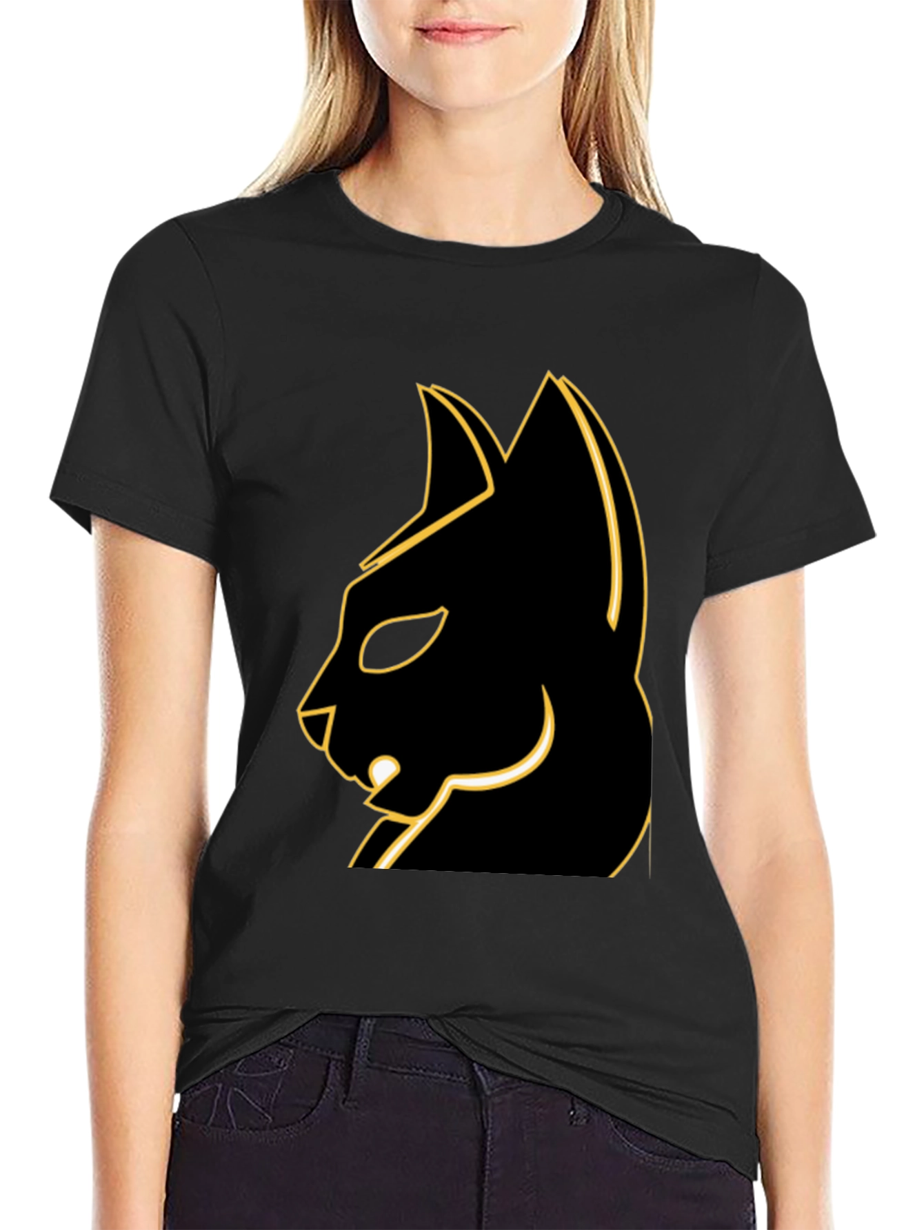 Cool Black Cat T-Shirt - Edgy Graphic Tee