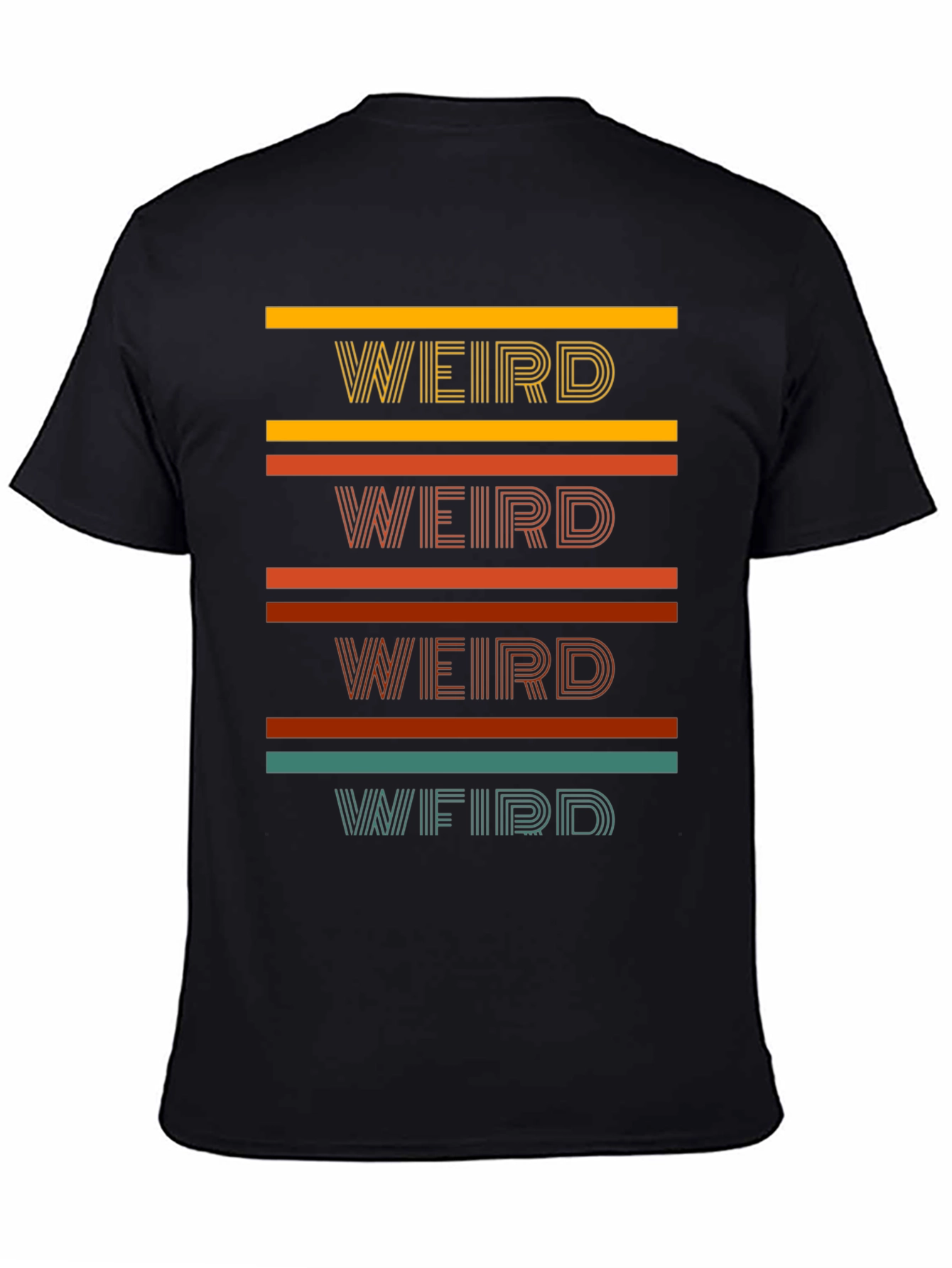 Retro Weird T-Shirt - Striped Design Tee