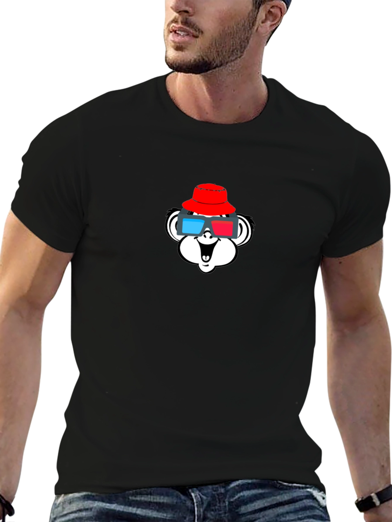 Cool Monkey Graphic Black T-Shirt