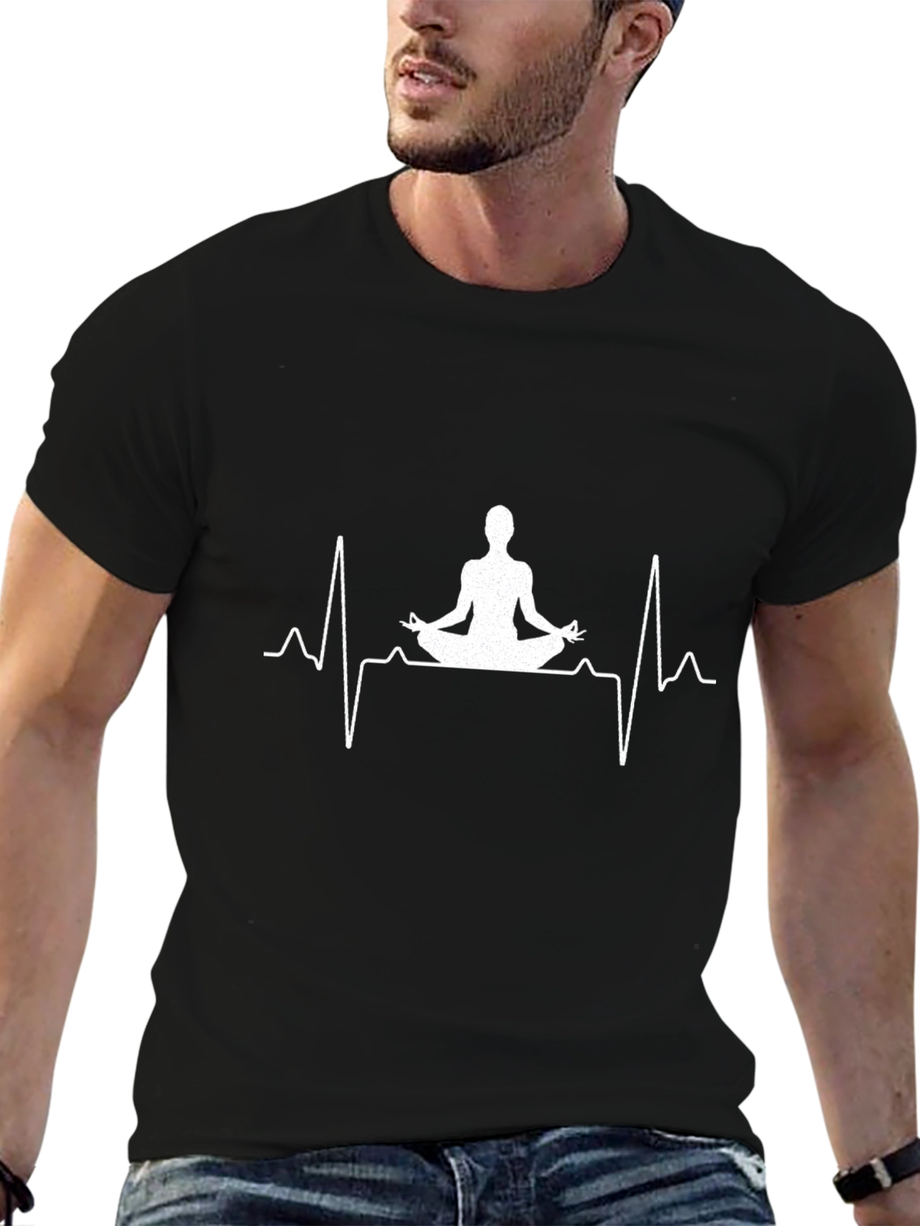 Yoga Heartbeat Graphic T-Shirt
