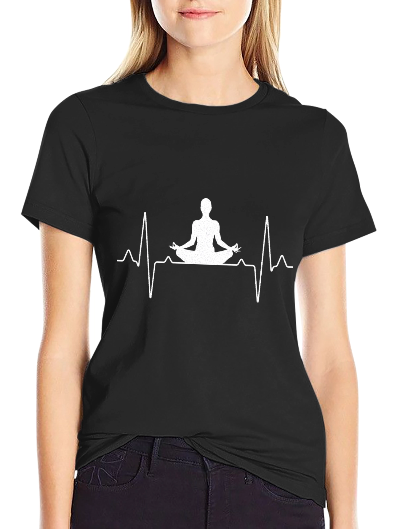 Yoga Heartbeat Graphic T-Shirt
