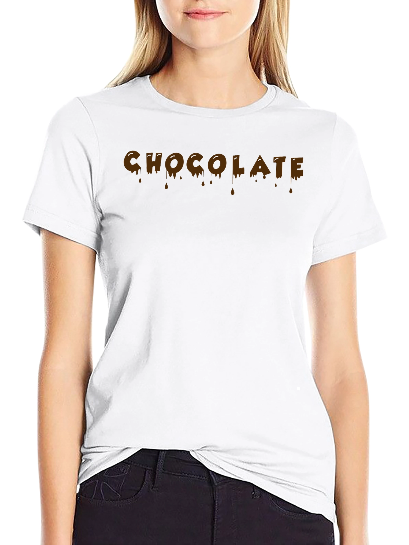 Chocolate Drip Graphic Tee - Unisex Cotton T-Shirt