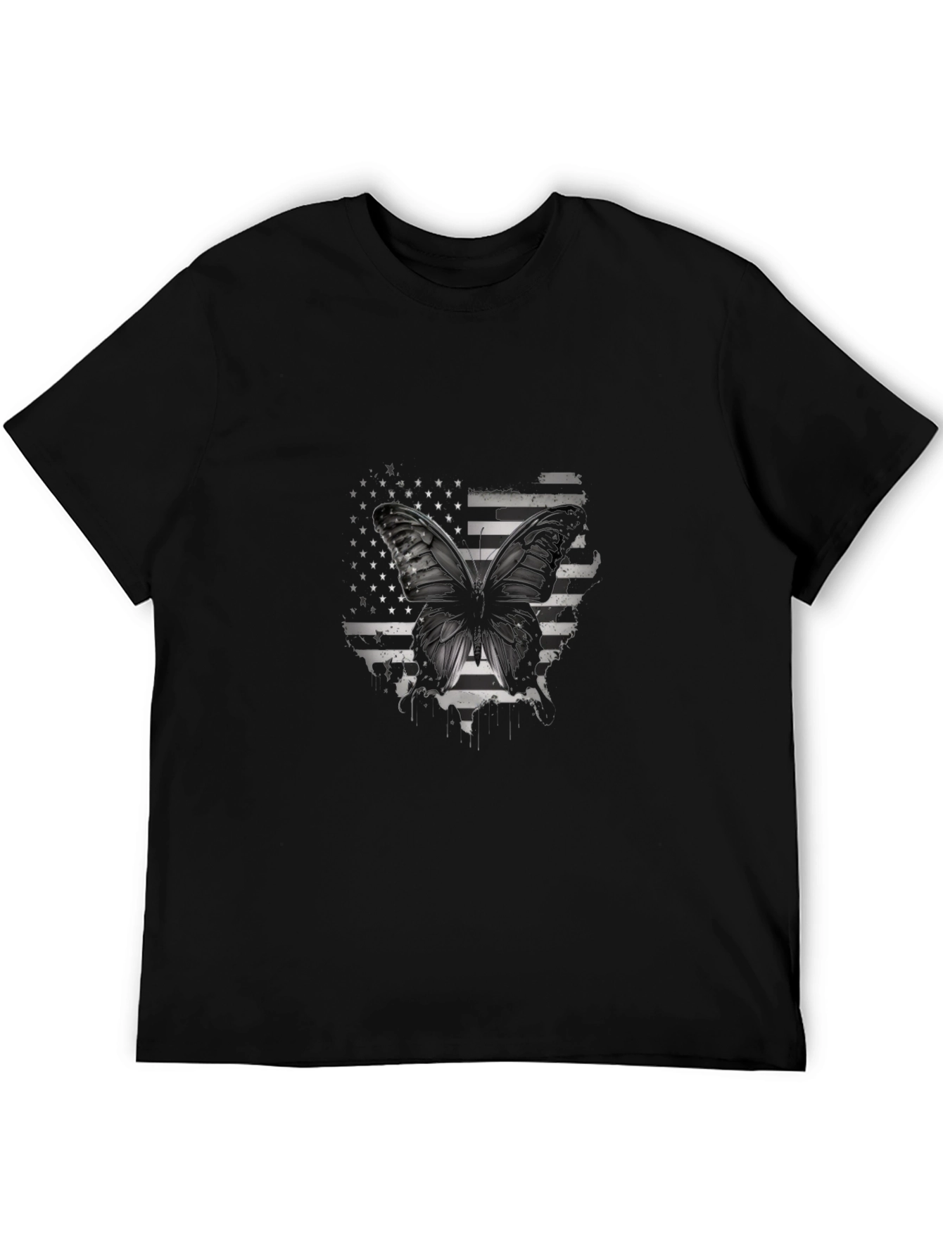 Butterfly American Flag Graphic Tee