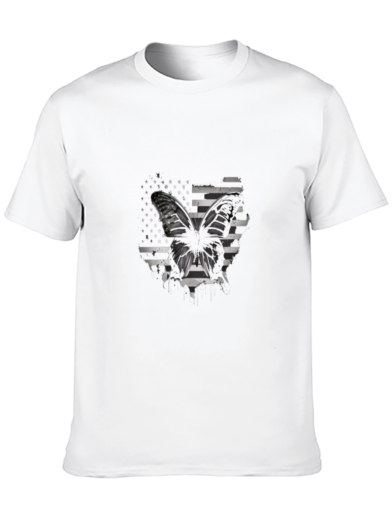 Butterfly American Flag Graphic Tee