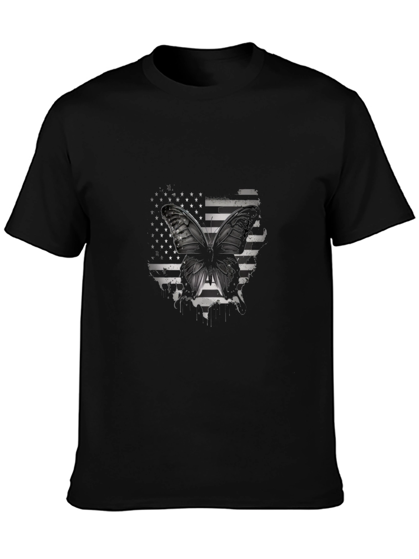 Butterfly American Flag Graphic Tee