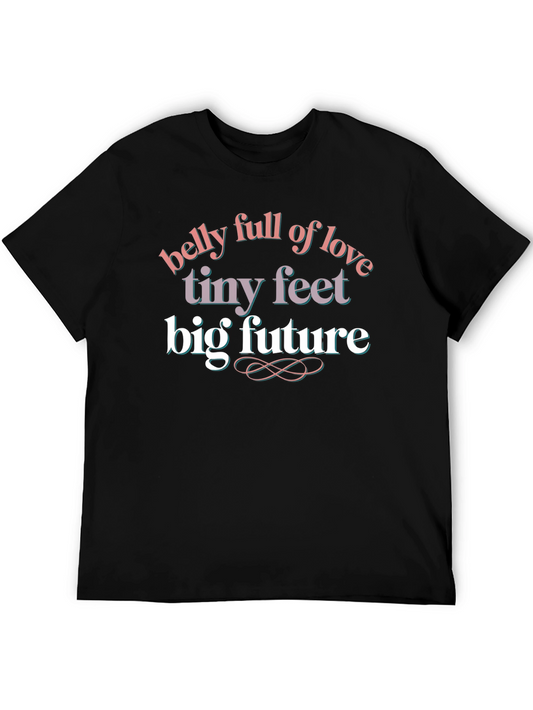 Belly Full of Love Black T-Shirt