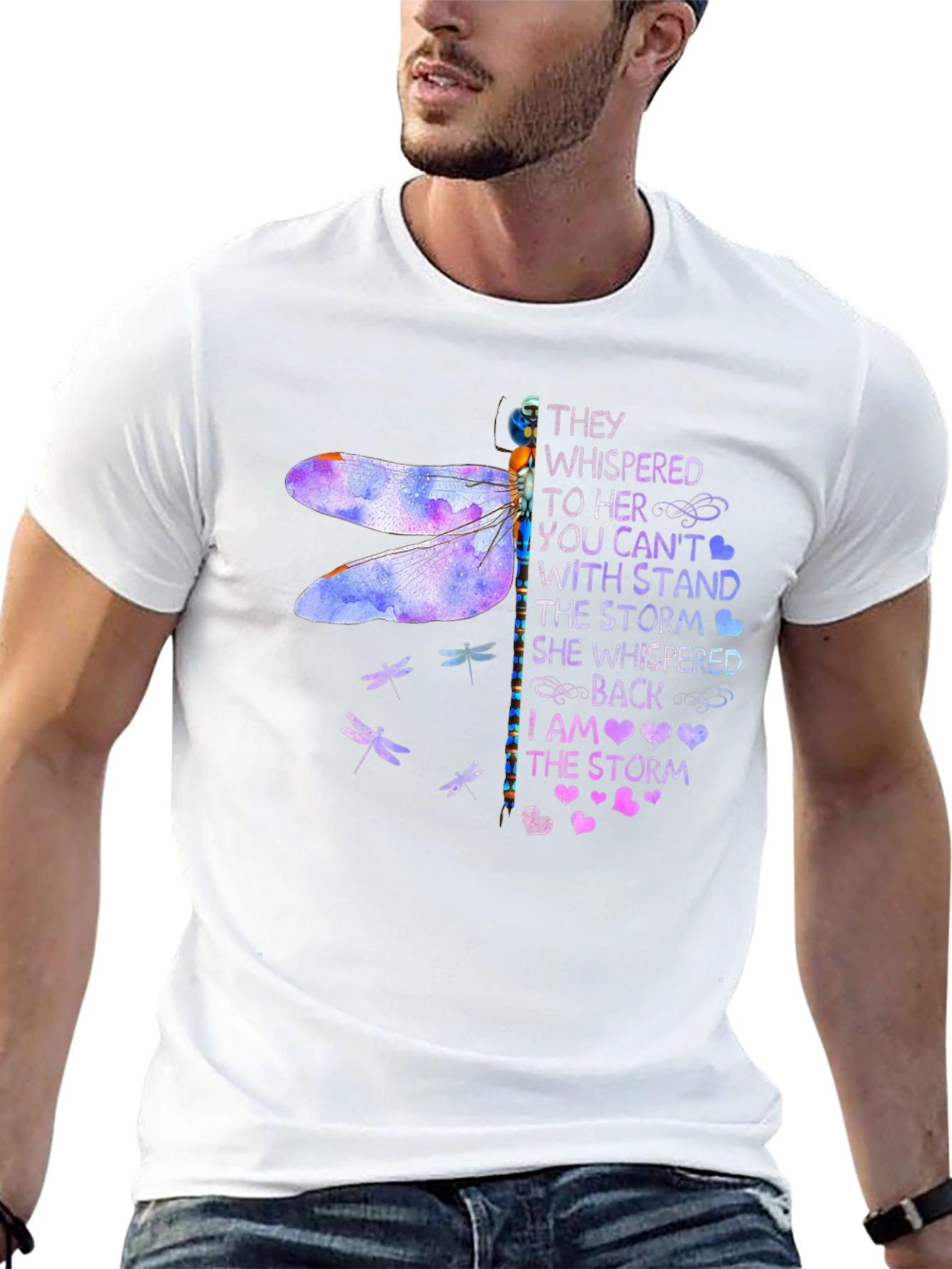 Dragonfly I Am The Storm Graphic T-Shirt