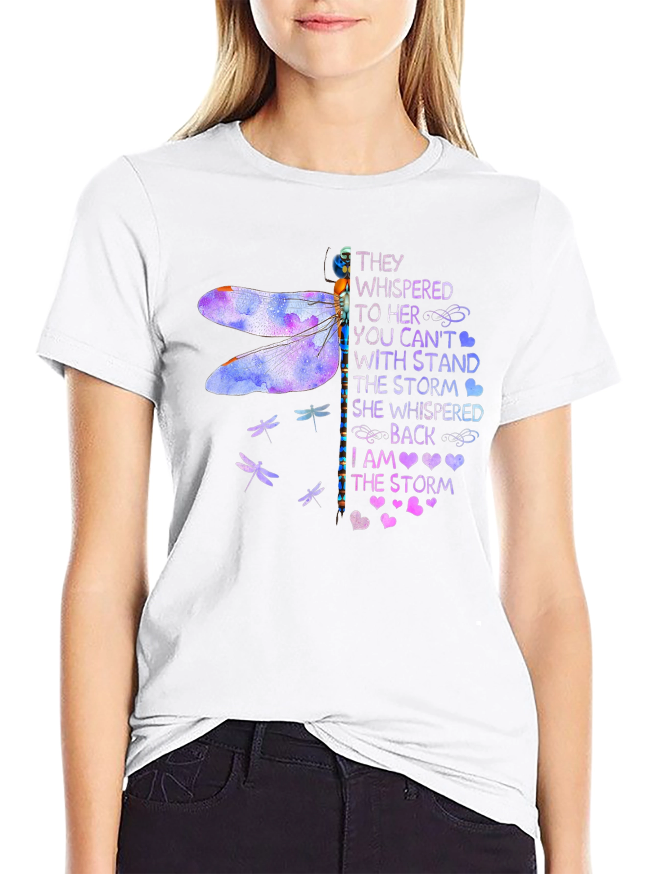 Dragonfly I Am The Storm Graphic T-Shirt
