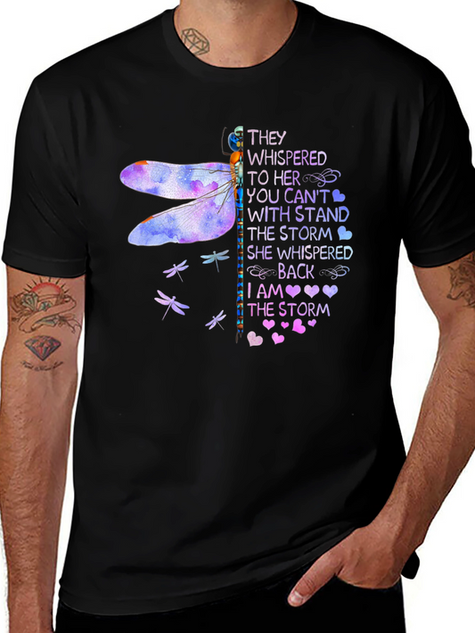 Dragonfly I Am The Storm Graphic T-Shirt
