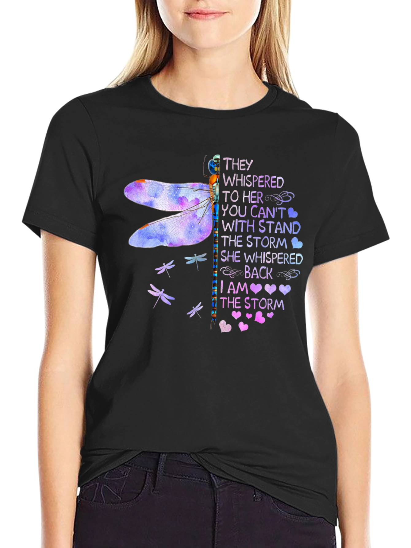 Dragonfly I Am The Storm Graphic T-Shirt