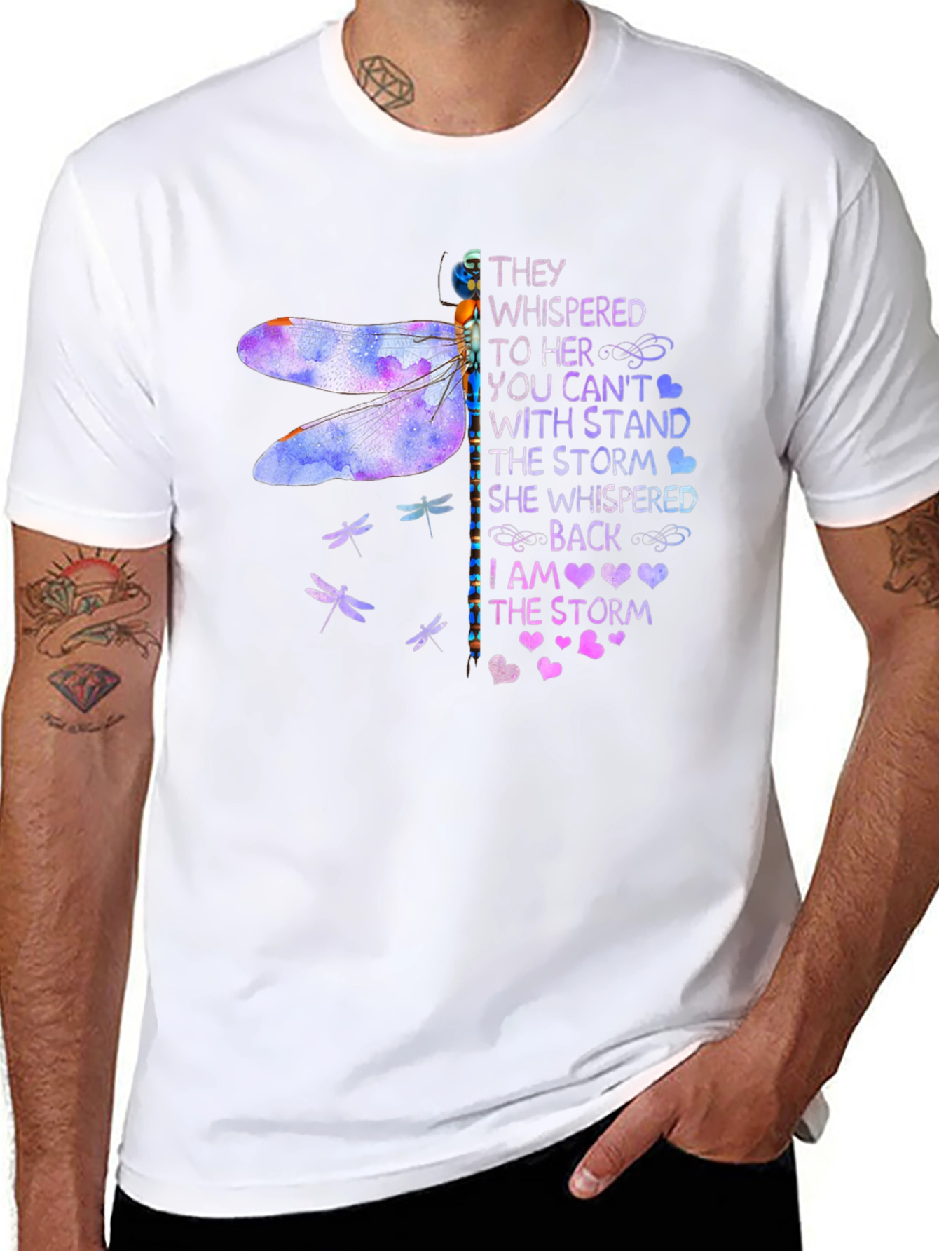 Dragonfly I Am The Storm Graphic T-Shirt