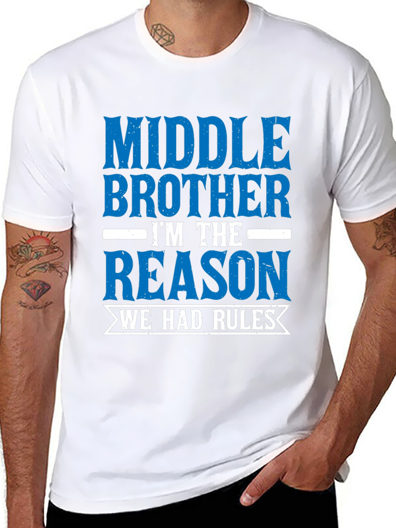 Middle Brother Reason Rules T-Shirt