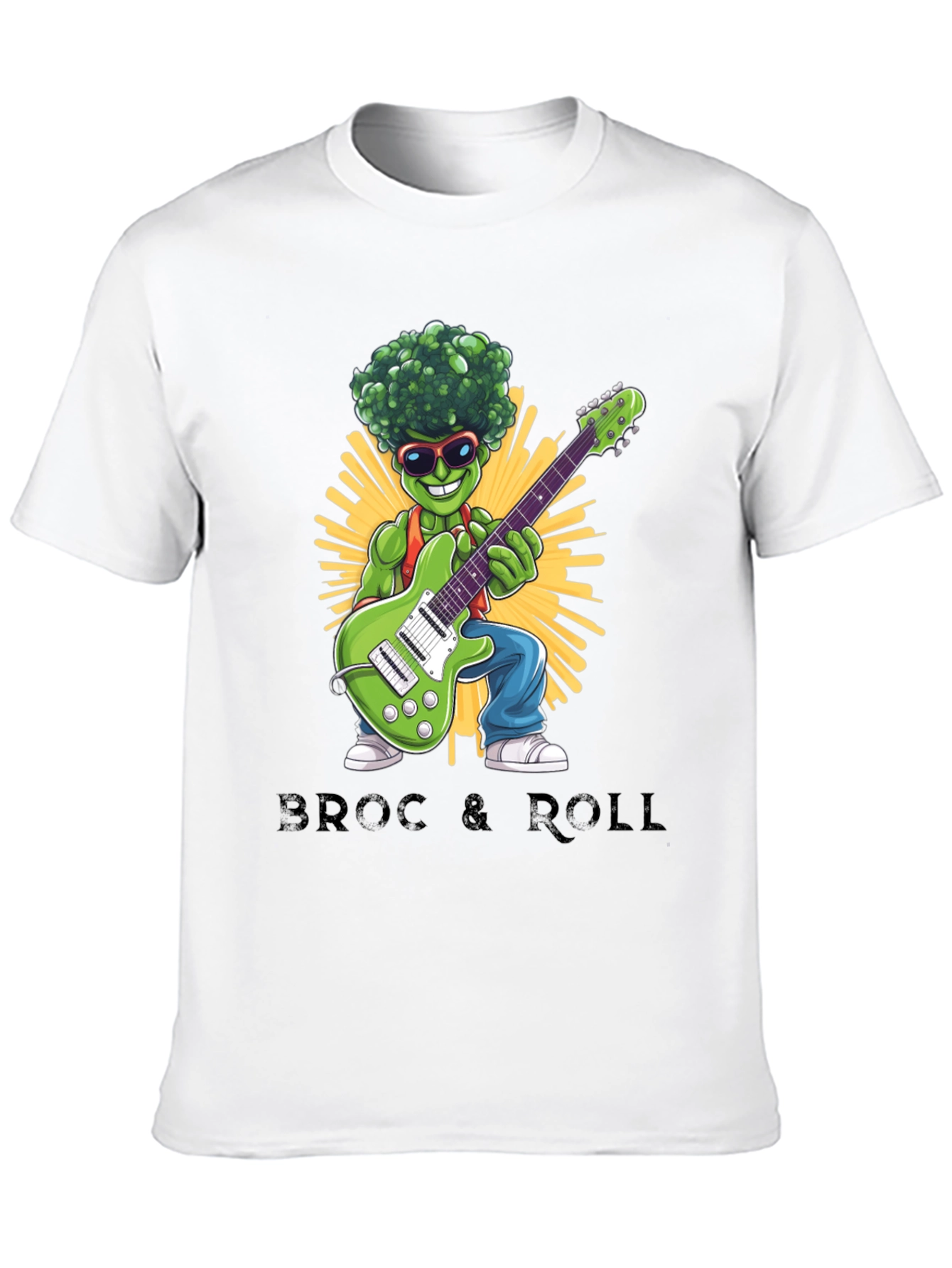 Broccoli Rock & Roll Graphic T-Shirt