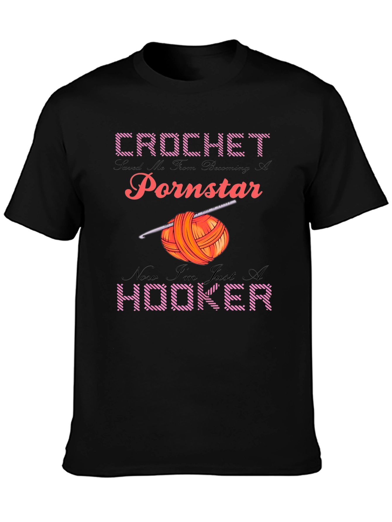 Crochet Hooker Graphic T-Shirt