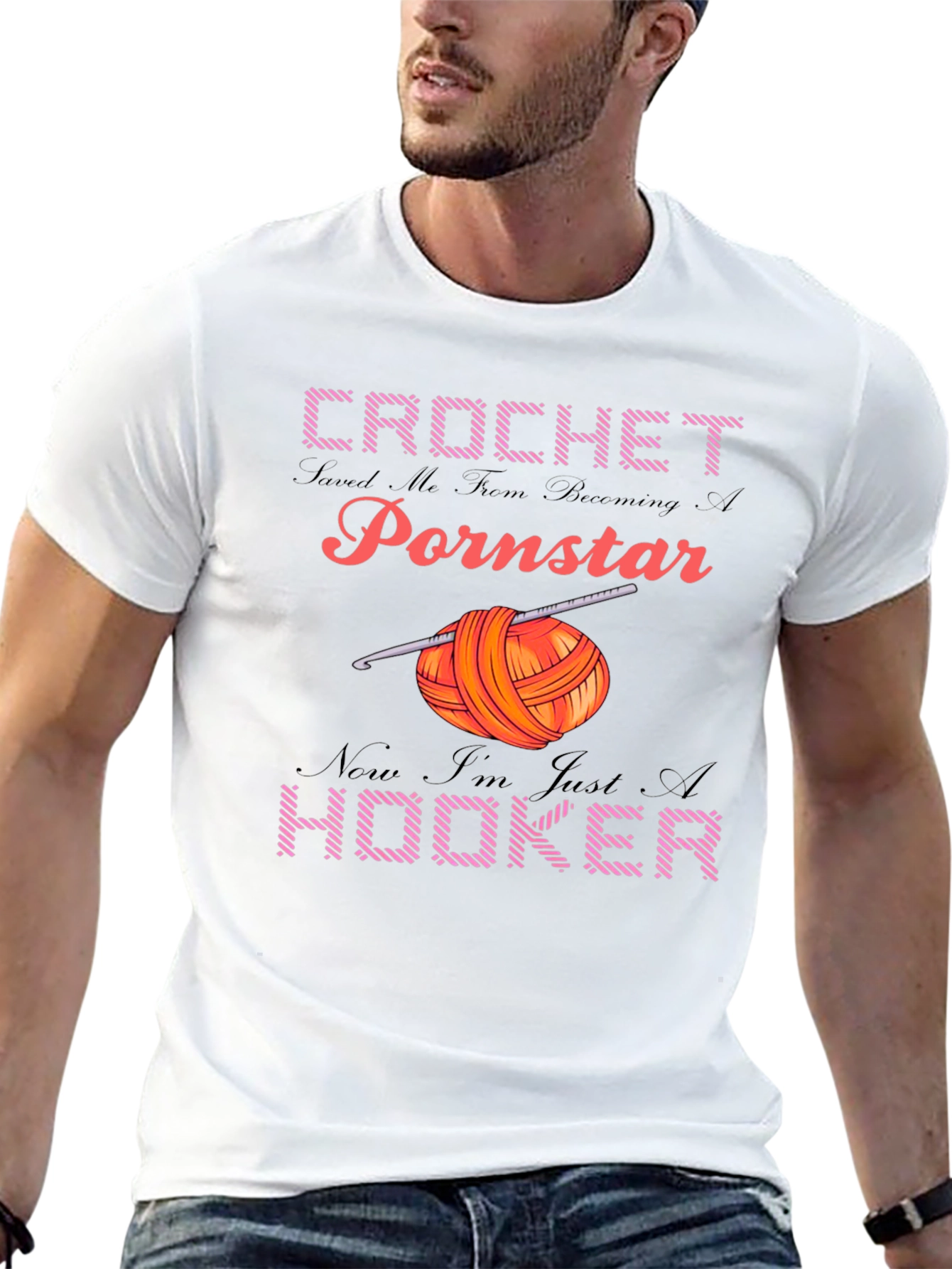 Crochet Hooker Graphic T-Shirt