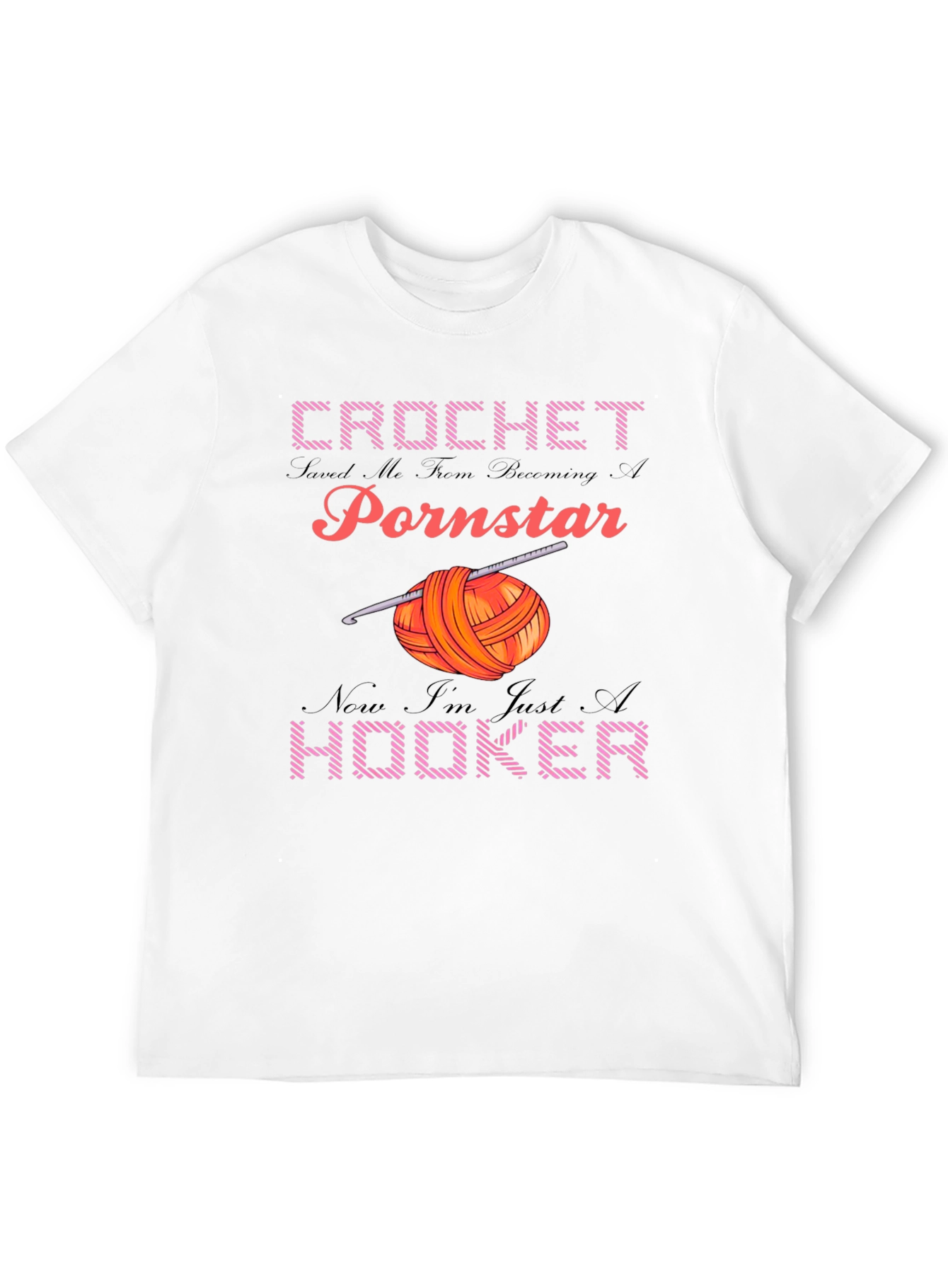 Crochet Hooker Graphic T-Shirt