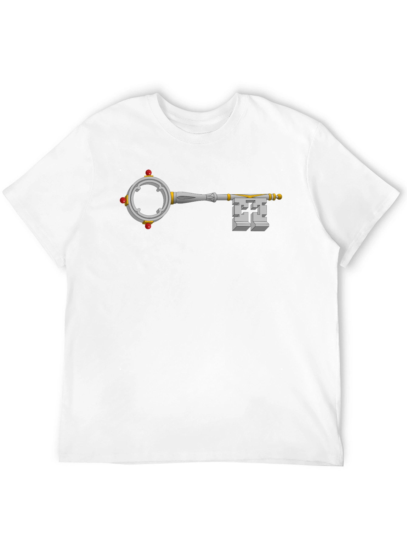 Fantasy Key Graphic Tee - Black Cotton T-Shirt